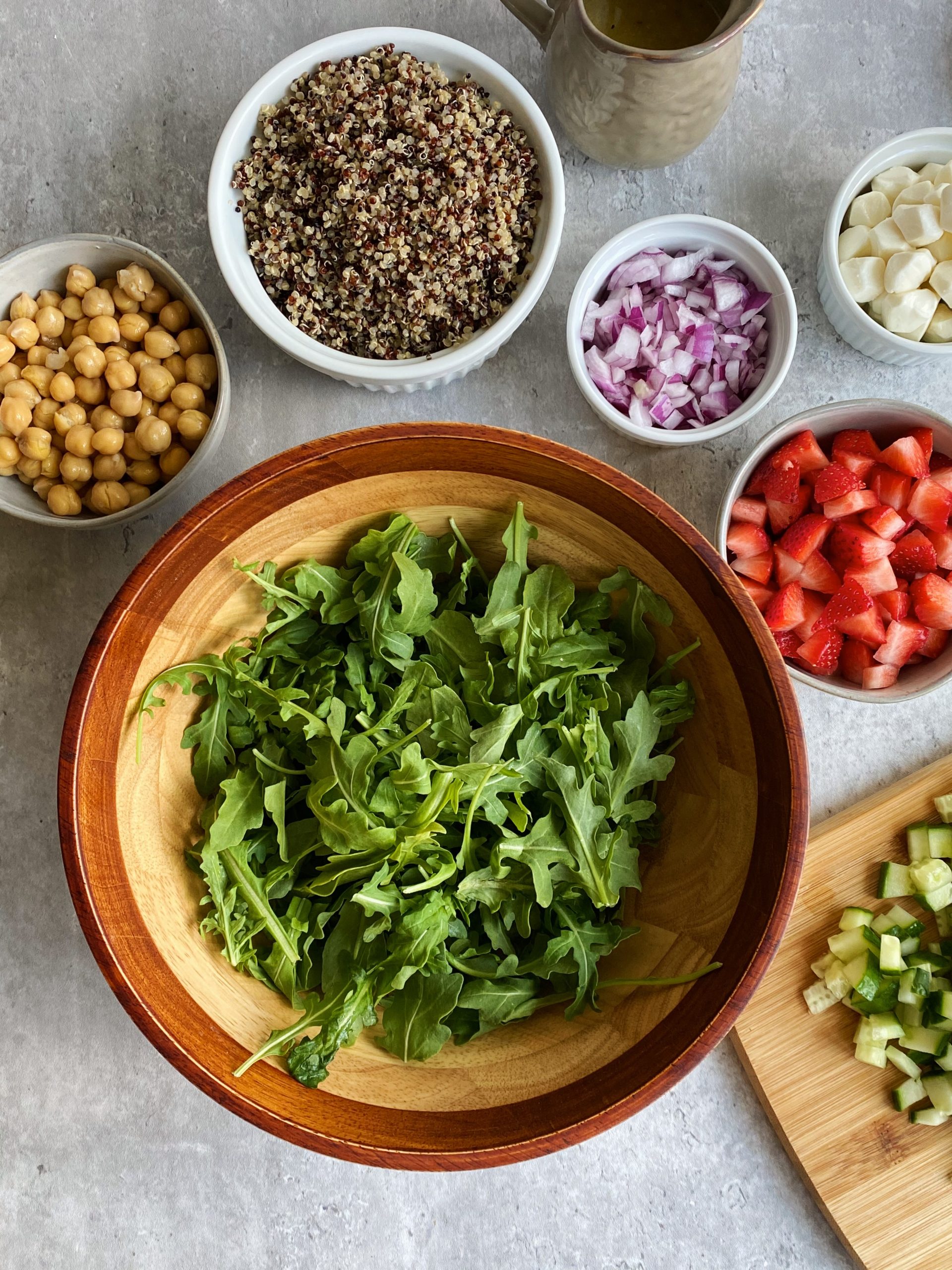 strawberry chickpea salad 