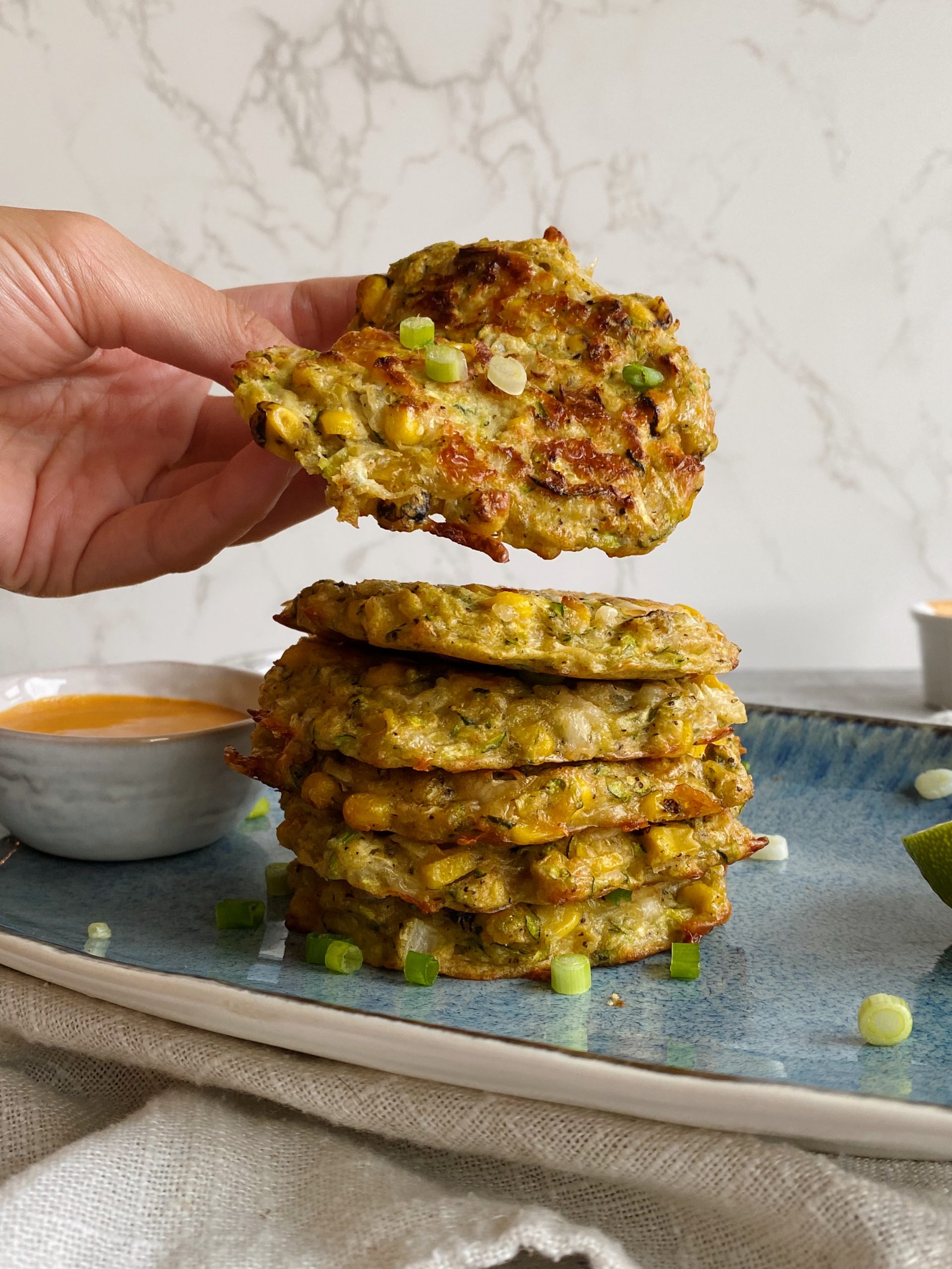 zucchini corn fritters