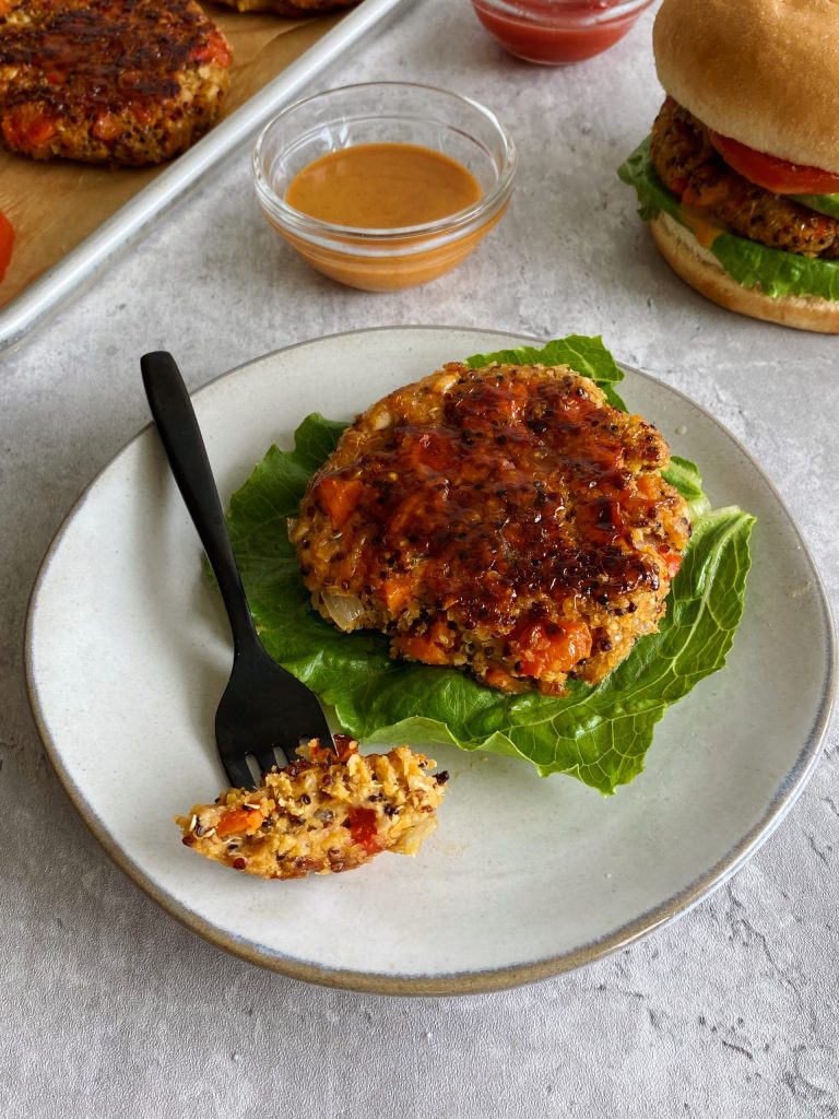 quinoa veggie burger