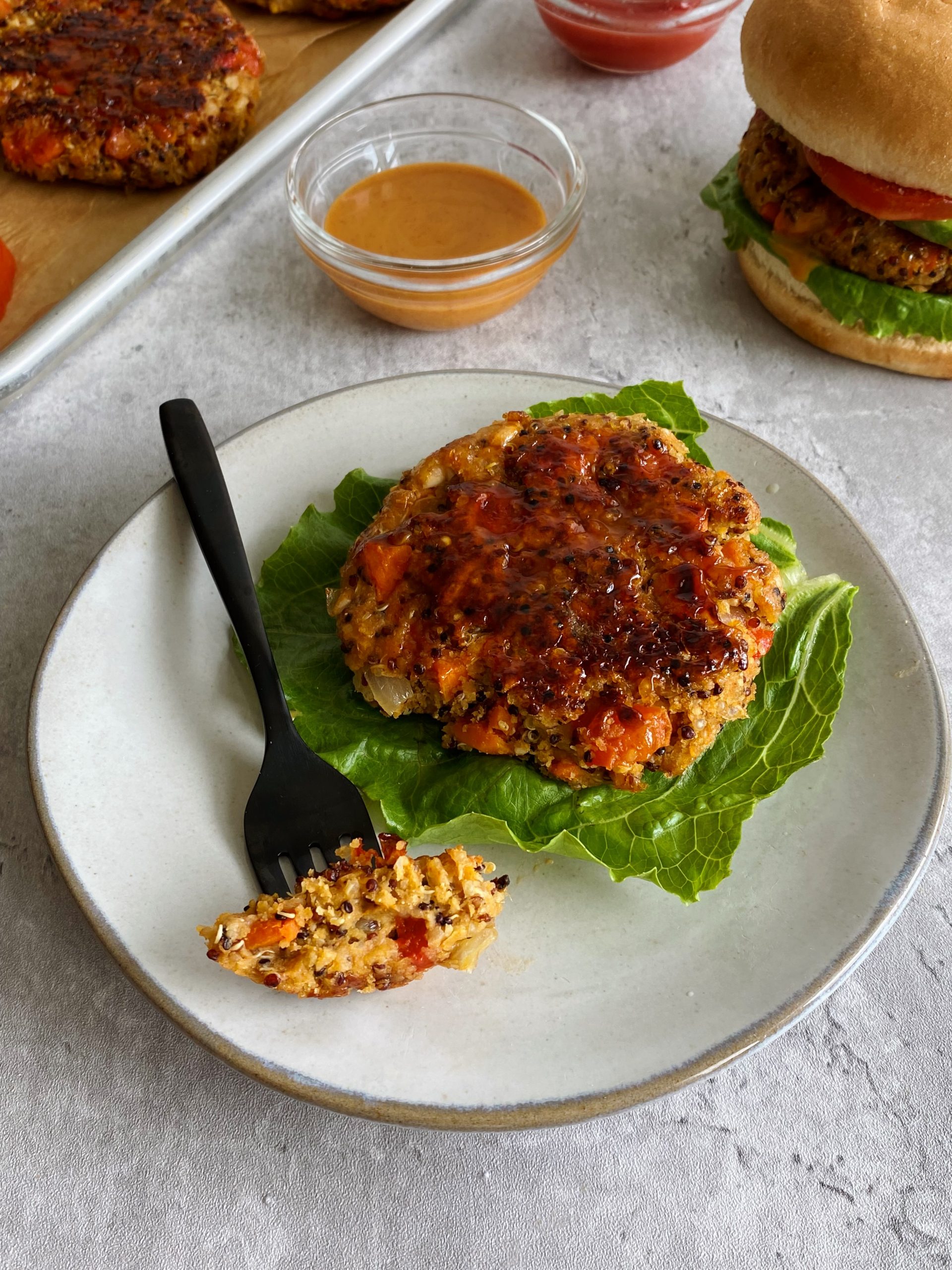 quinoa veggie burger
