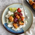 salmon skewers