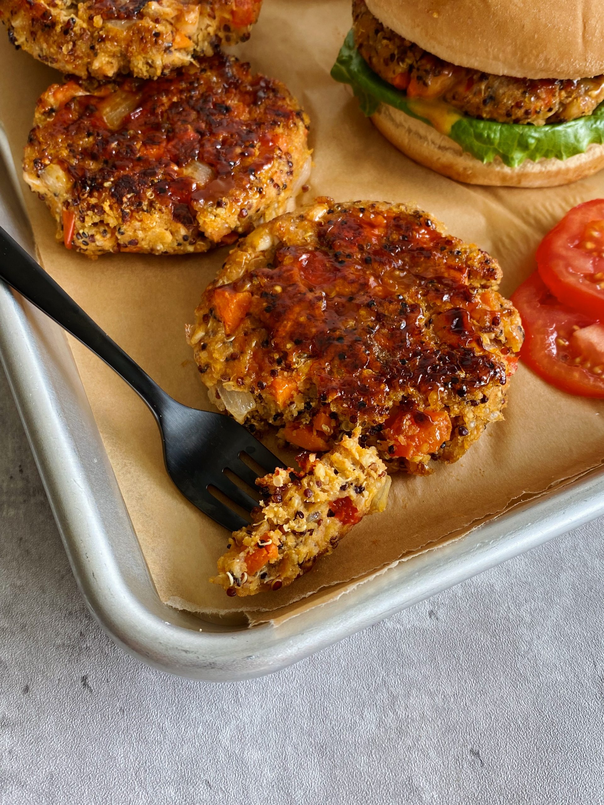 quinoa veggie burger