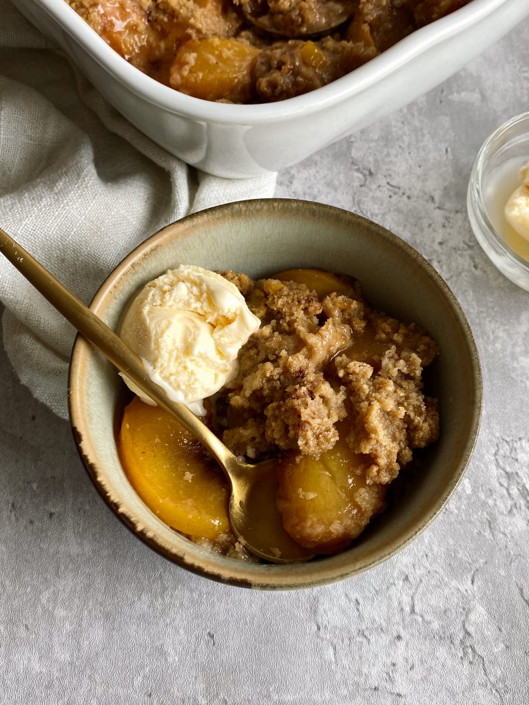 Gluten-free Peach Crumble