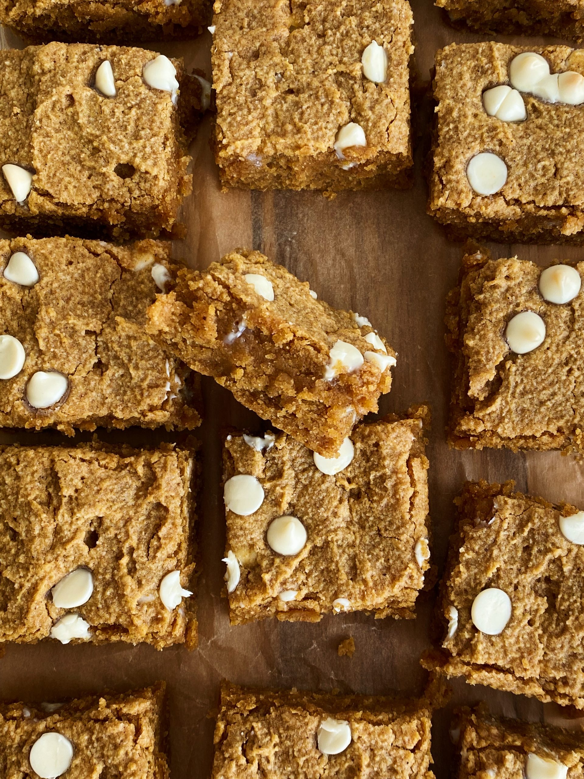 pumpkin blondies