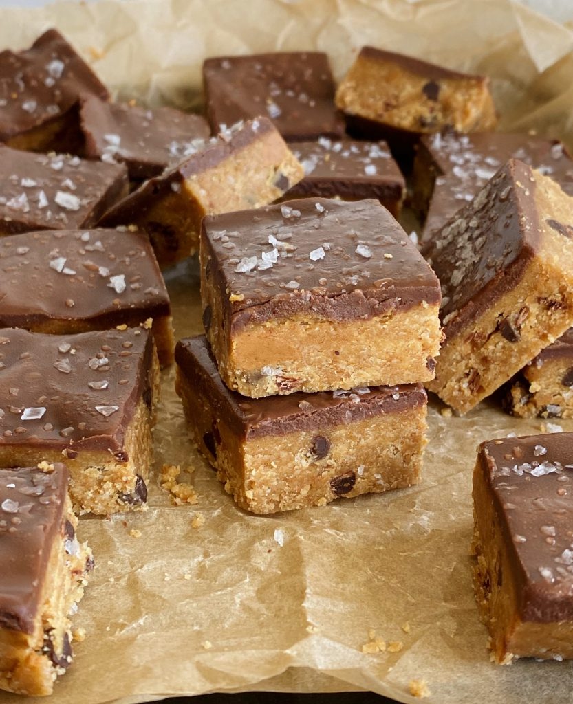 peanut butter cookie dough bars