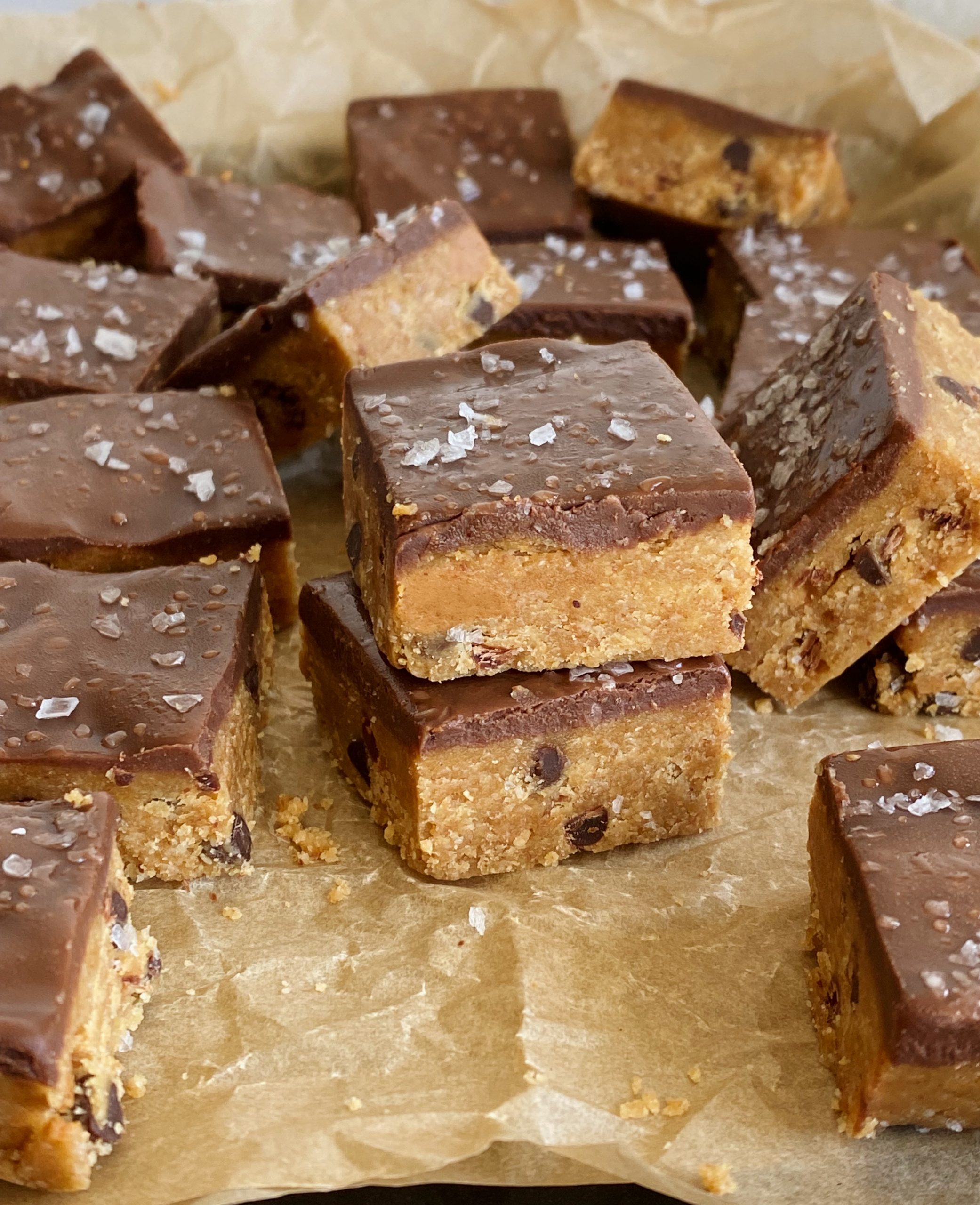 peanut butter cookie dough bars