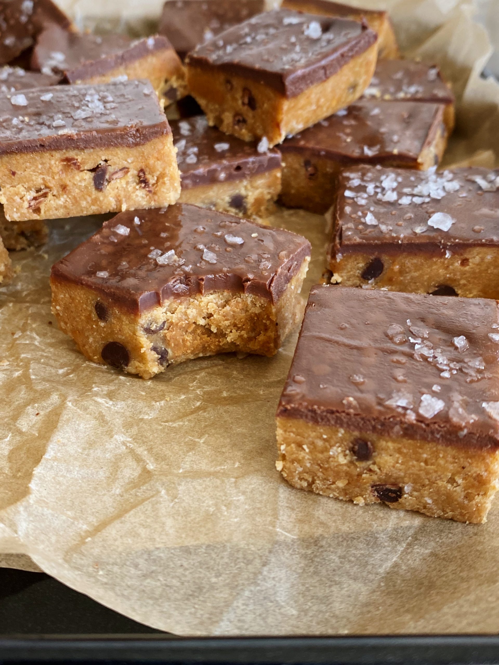 peanut butter cookie dough bars