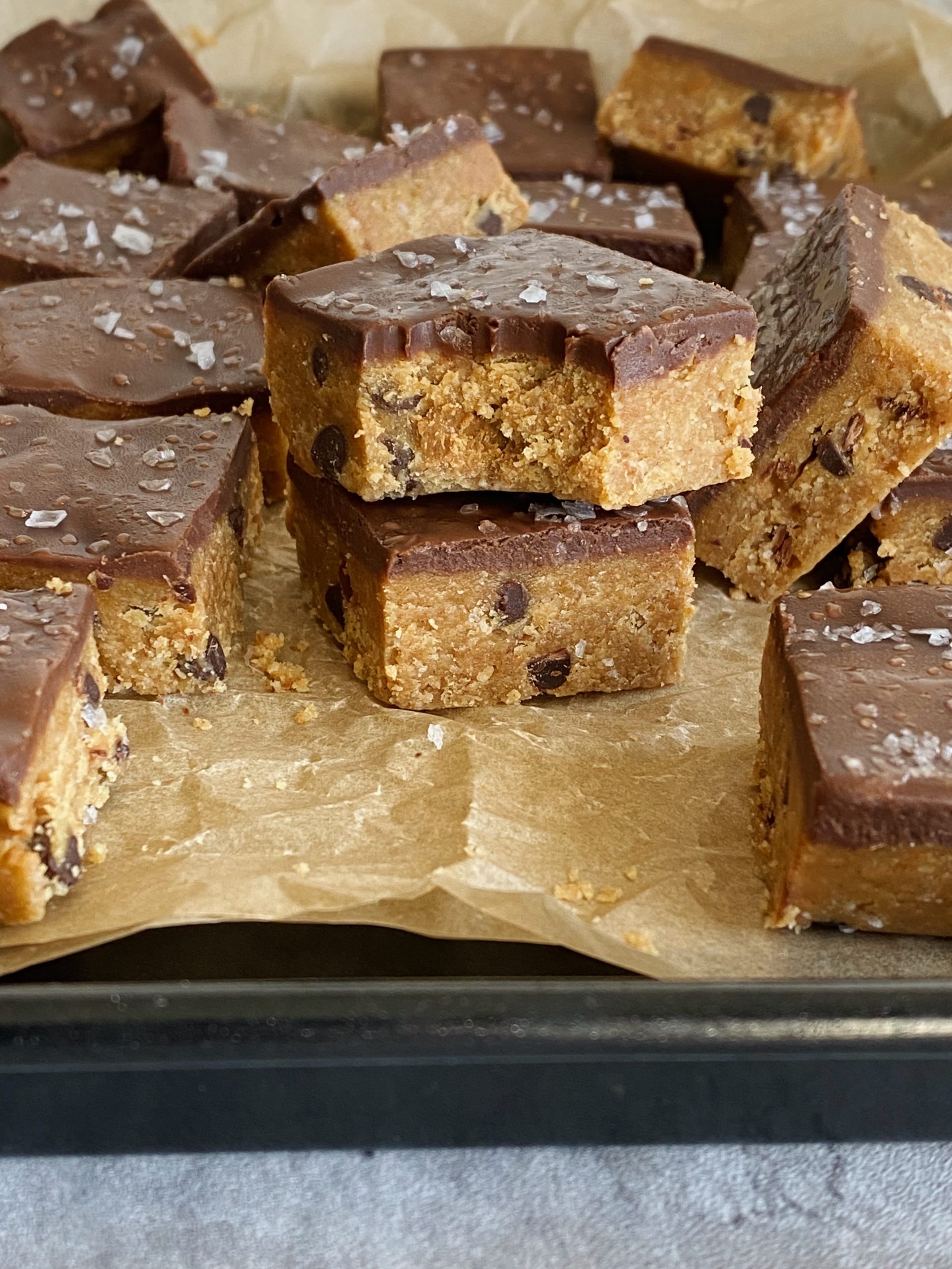 peanut butter cookie dough bars