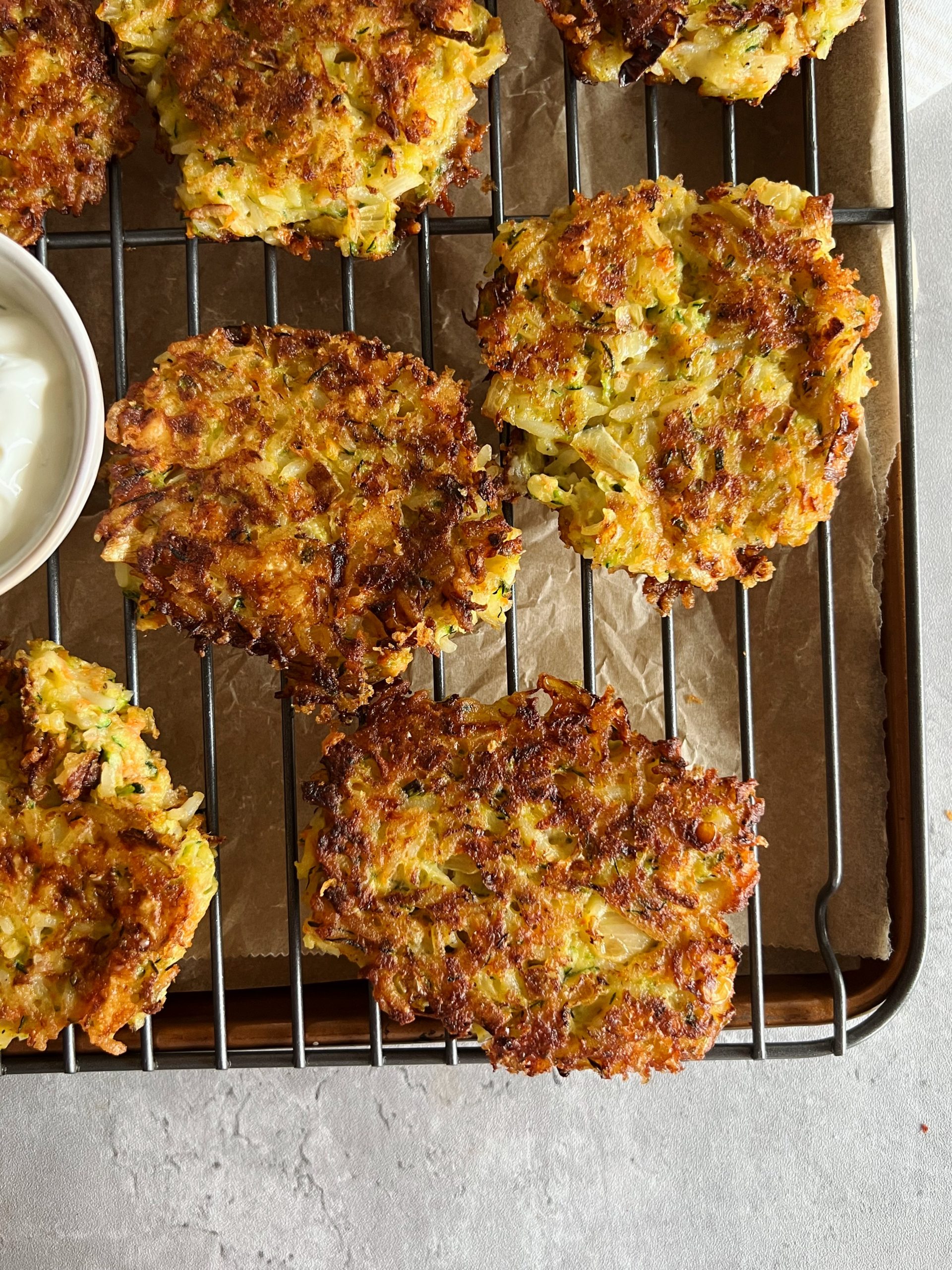 veggie rice fritters