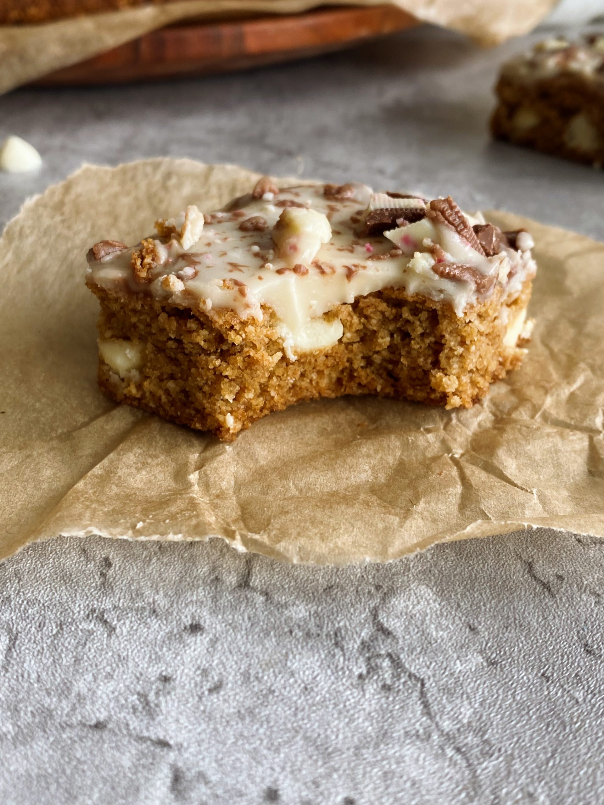 white chocolate peppermint cookie bars
