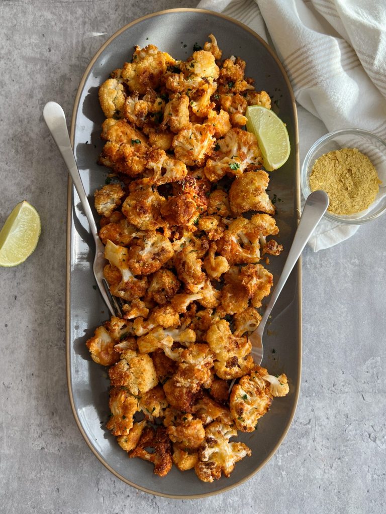 cheesy roasted cauliflower