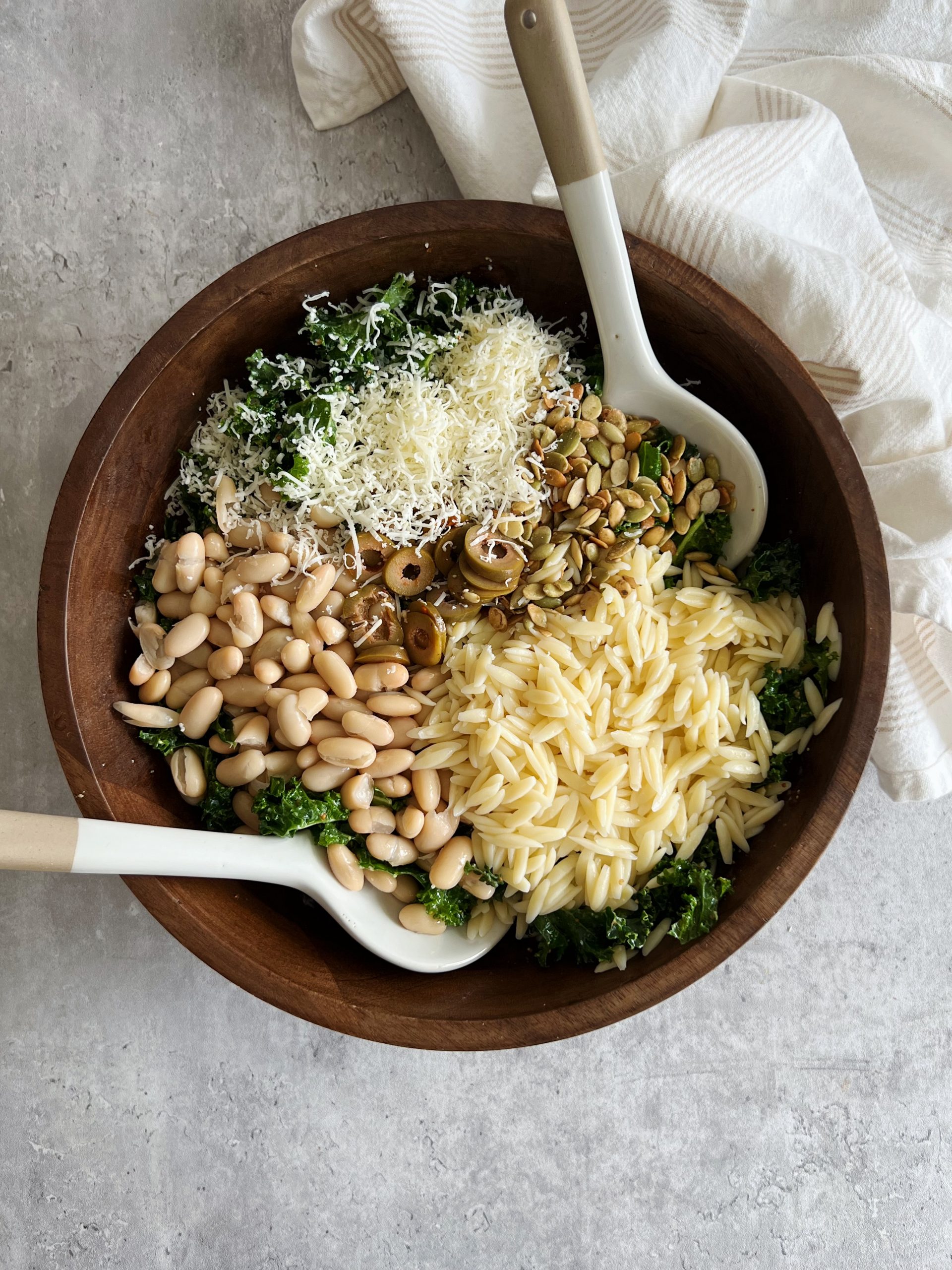 orzo kale salad