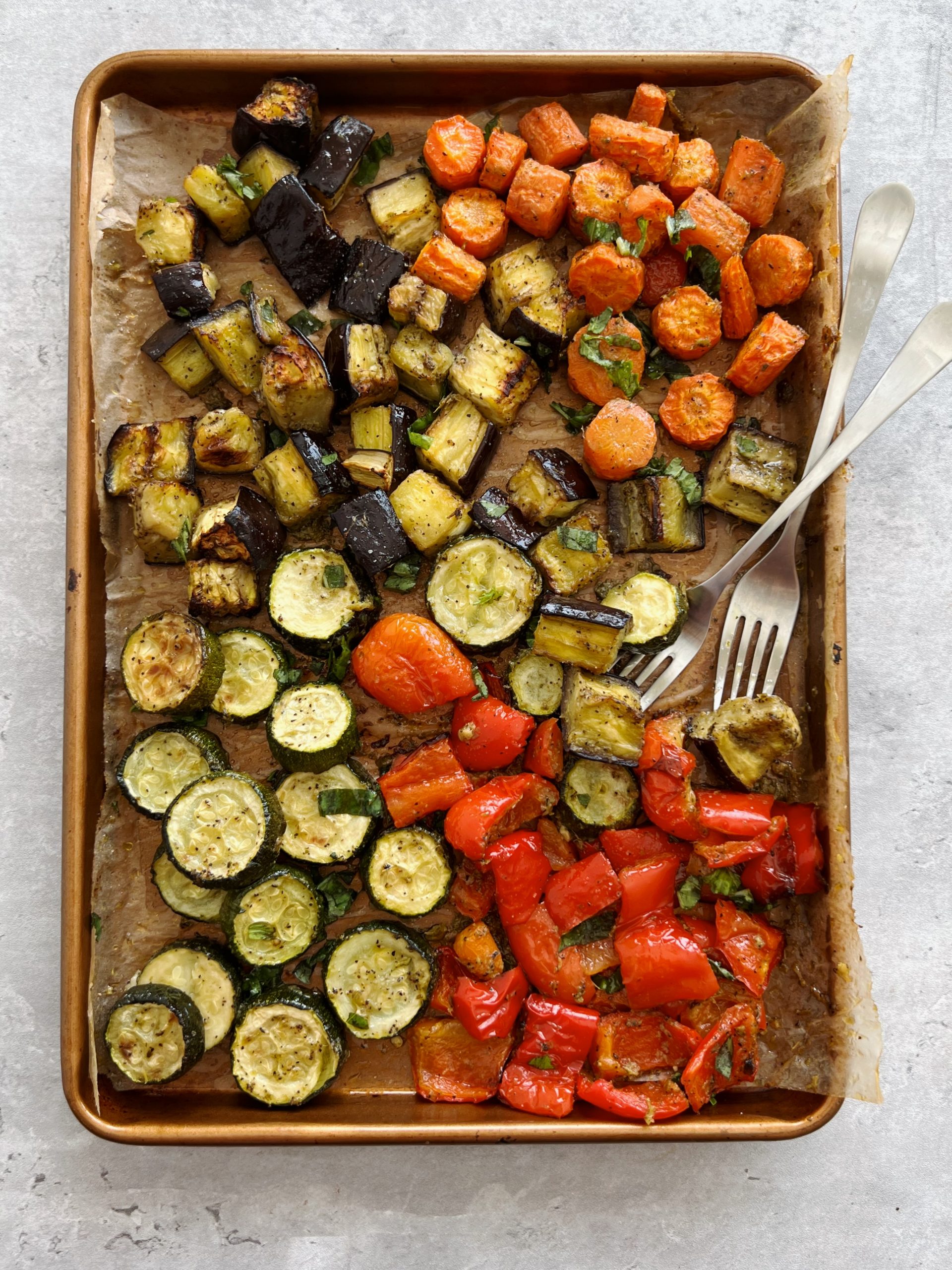 pesto roasted vegetables