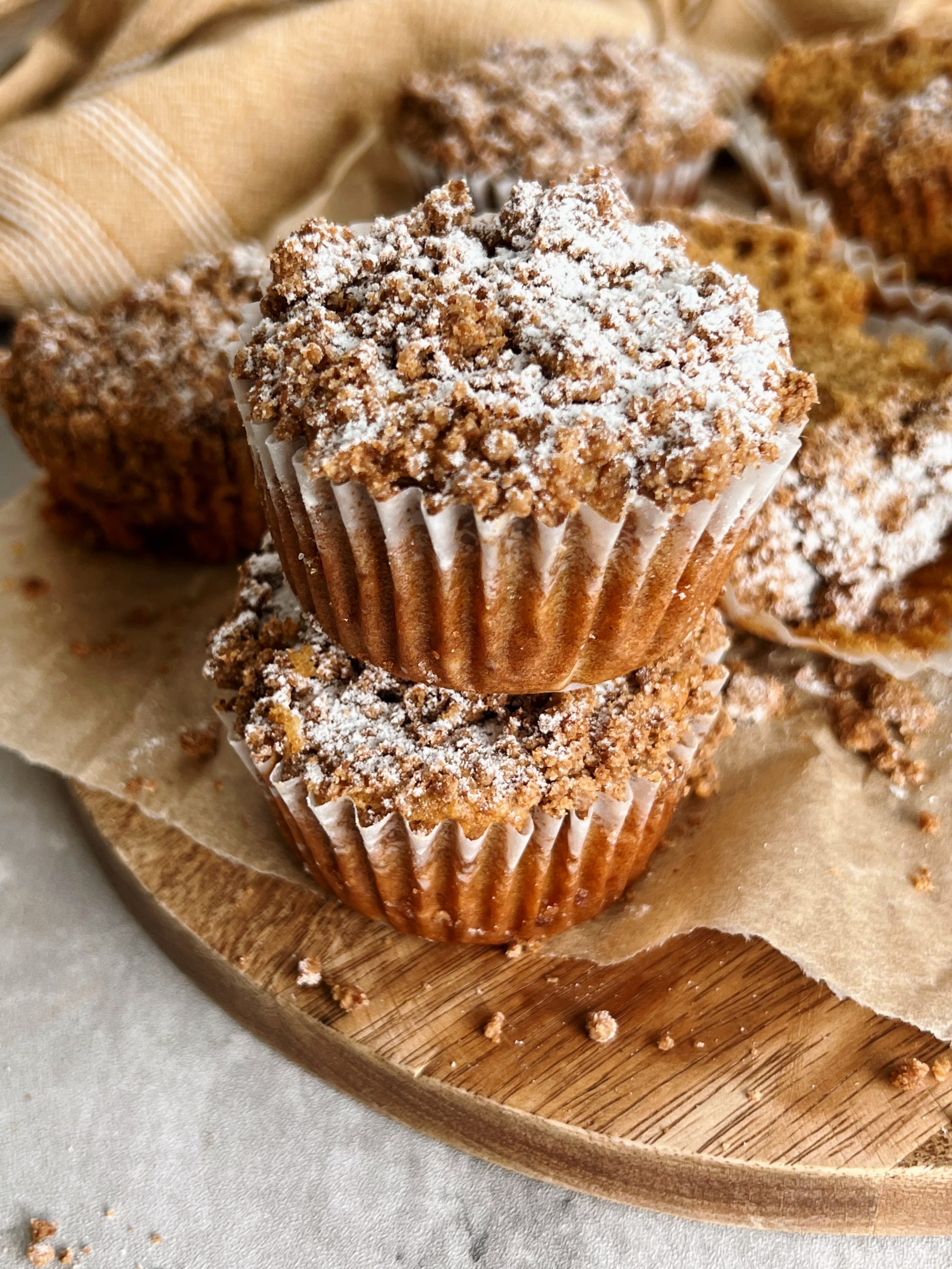Gluten-free Crumb Cake Muffins