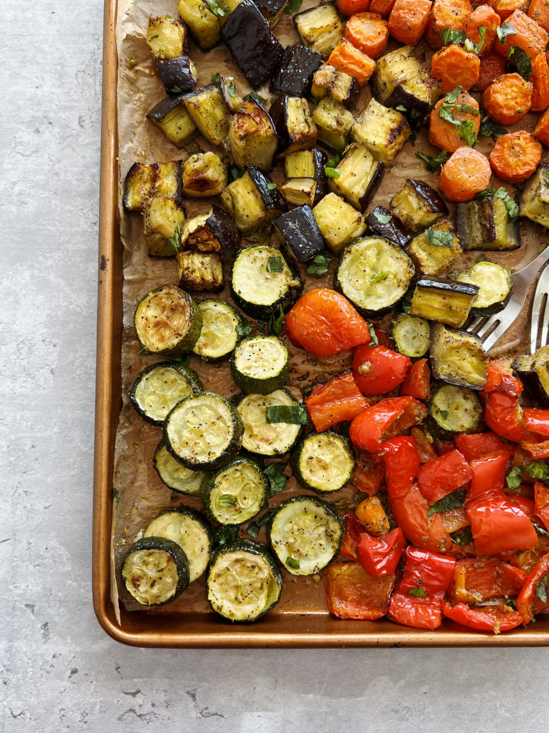 pesto roasted vegetables