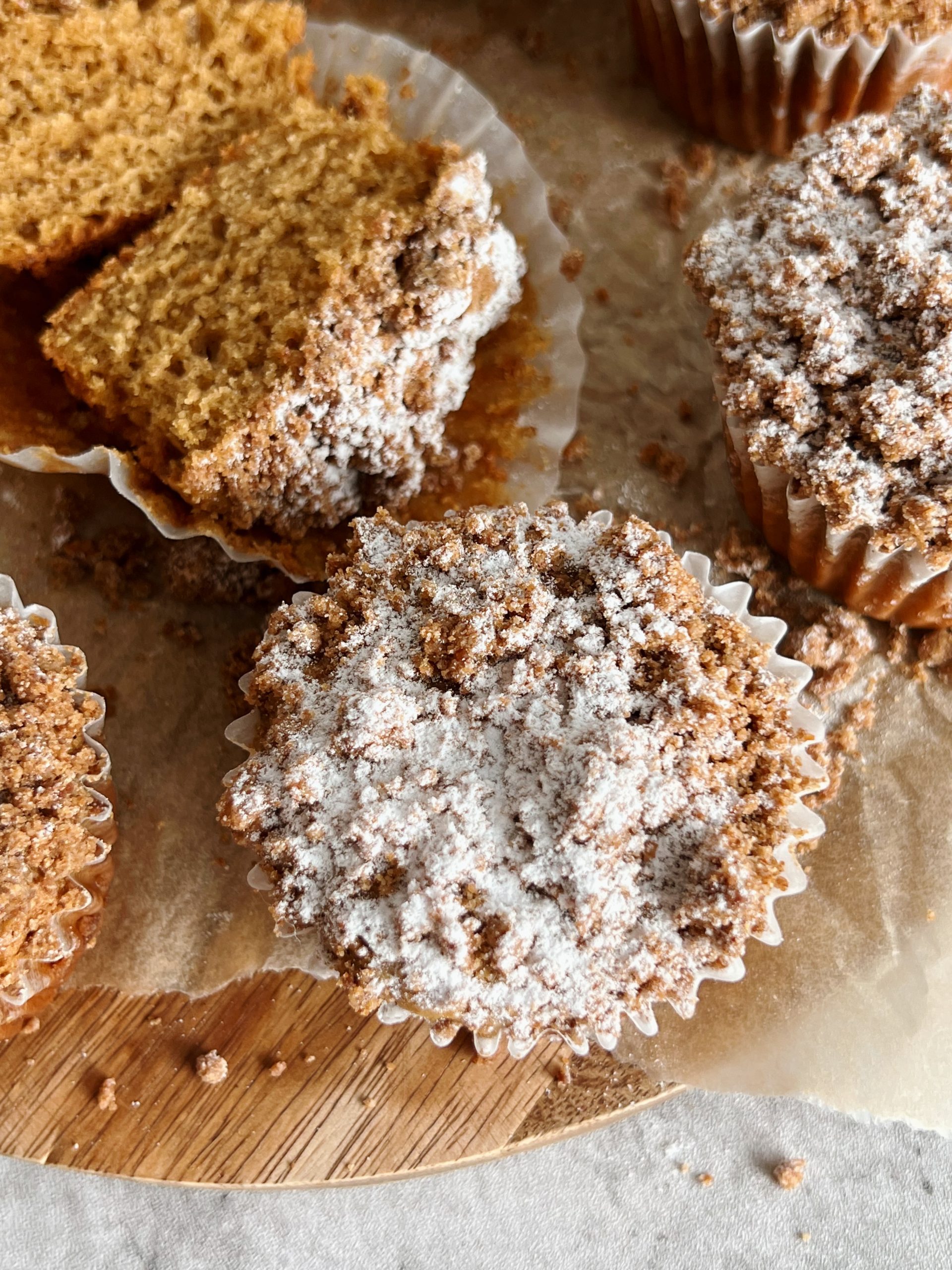 Gluten-free Crumb Cake Muffins