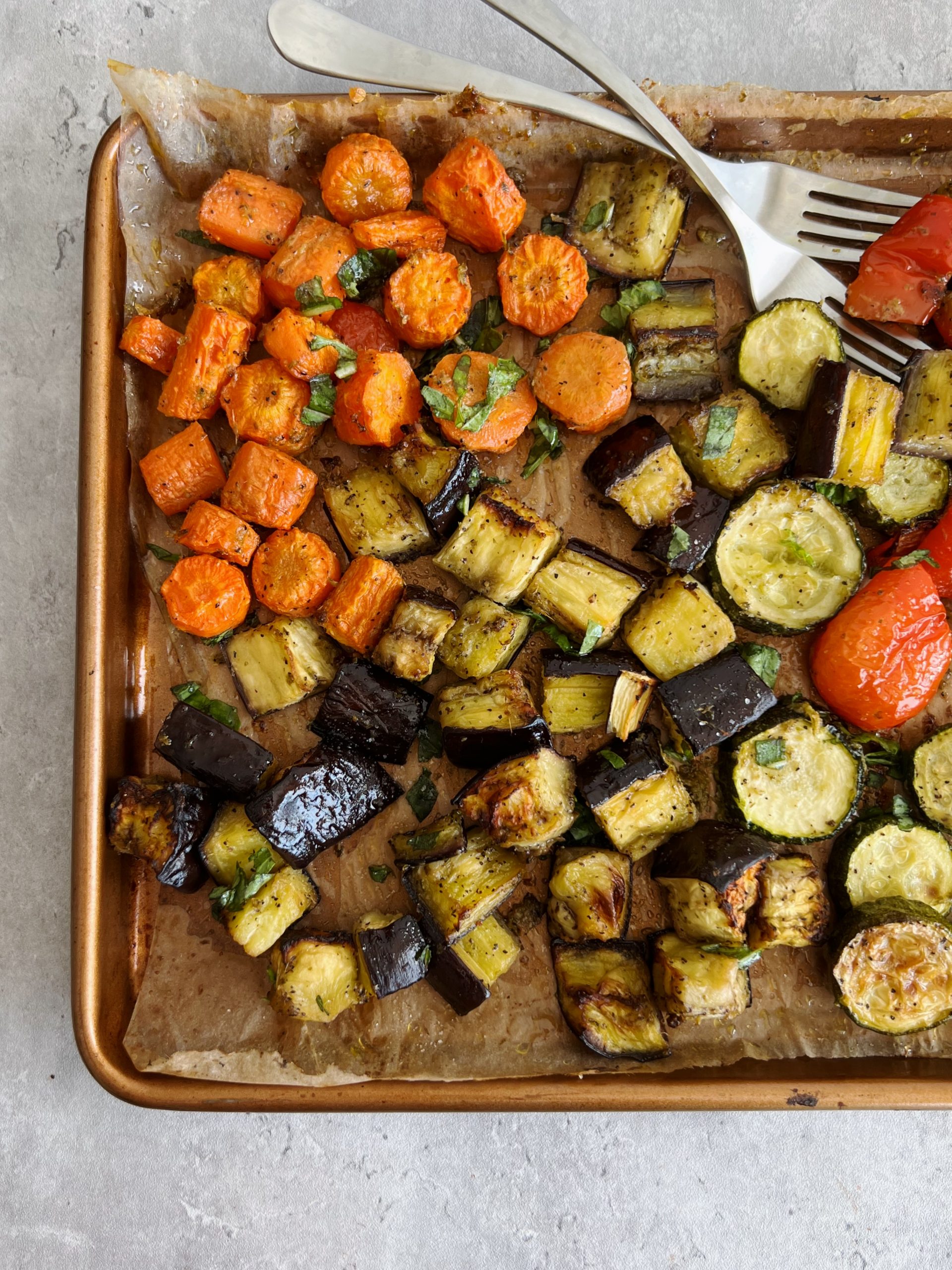pesto roasted vegetables