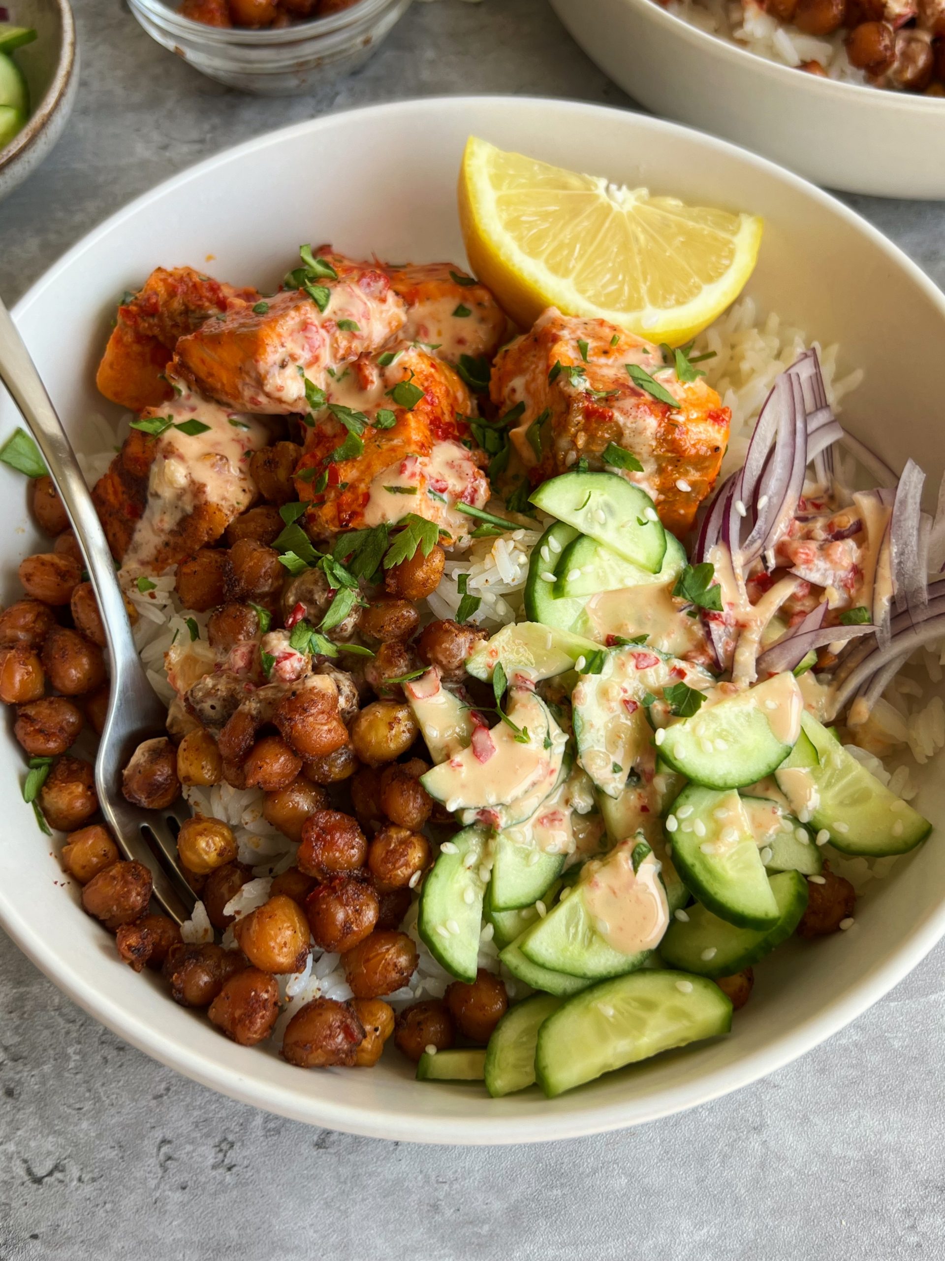 salmon bowls