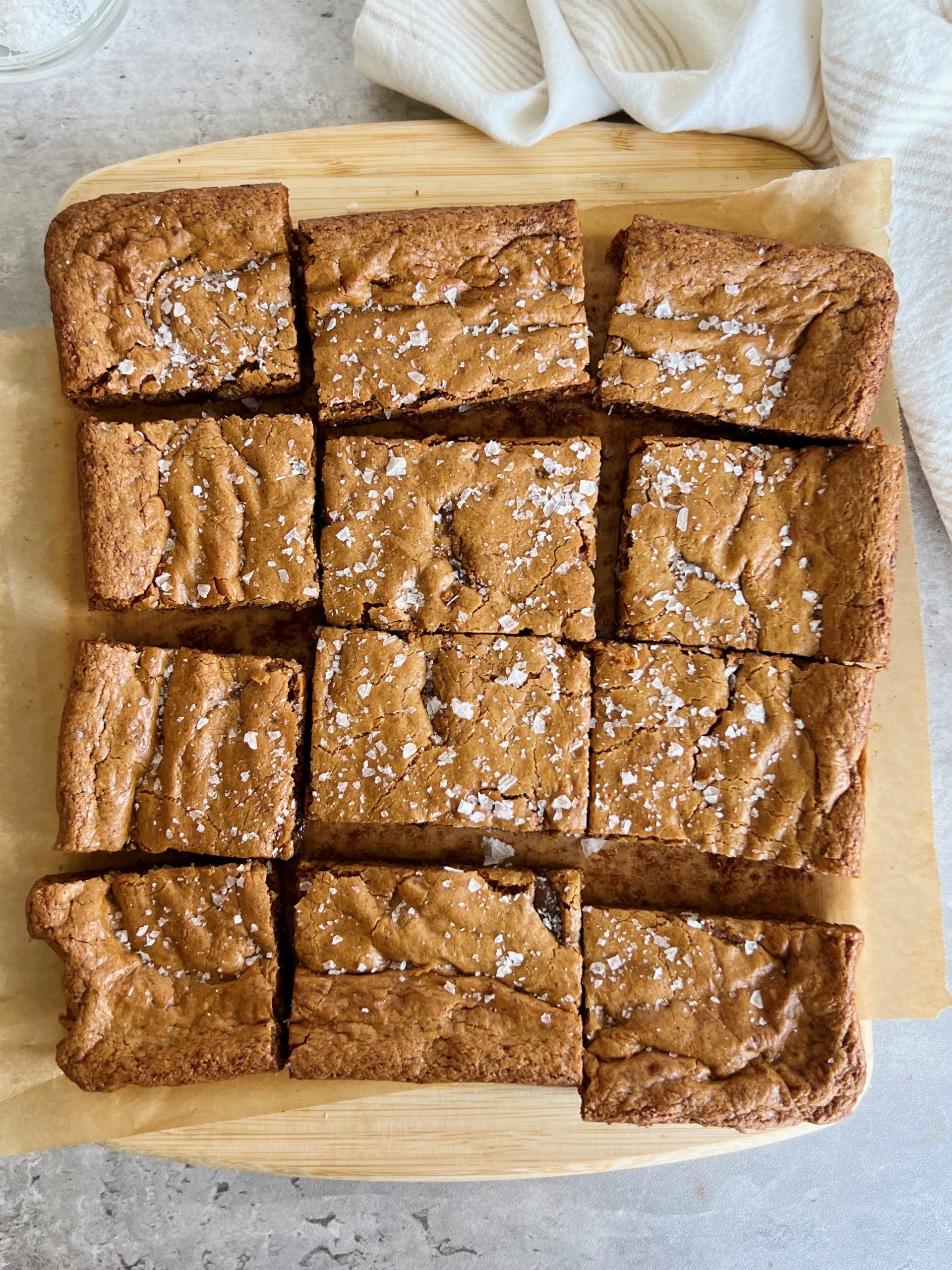 Dark Chocolate Sea Salt Cookie Bars