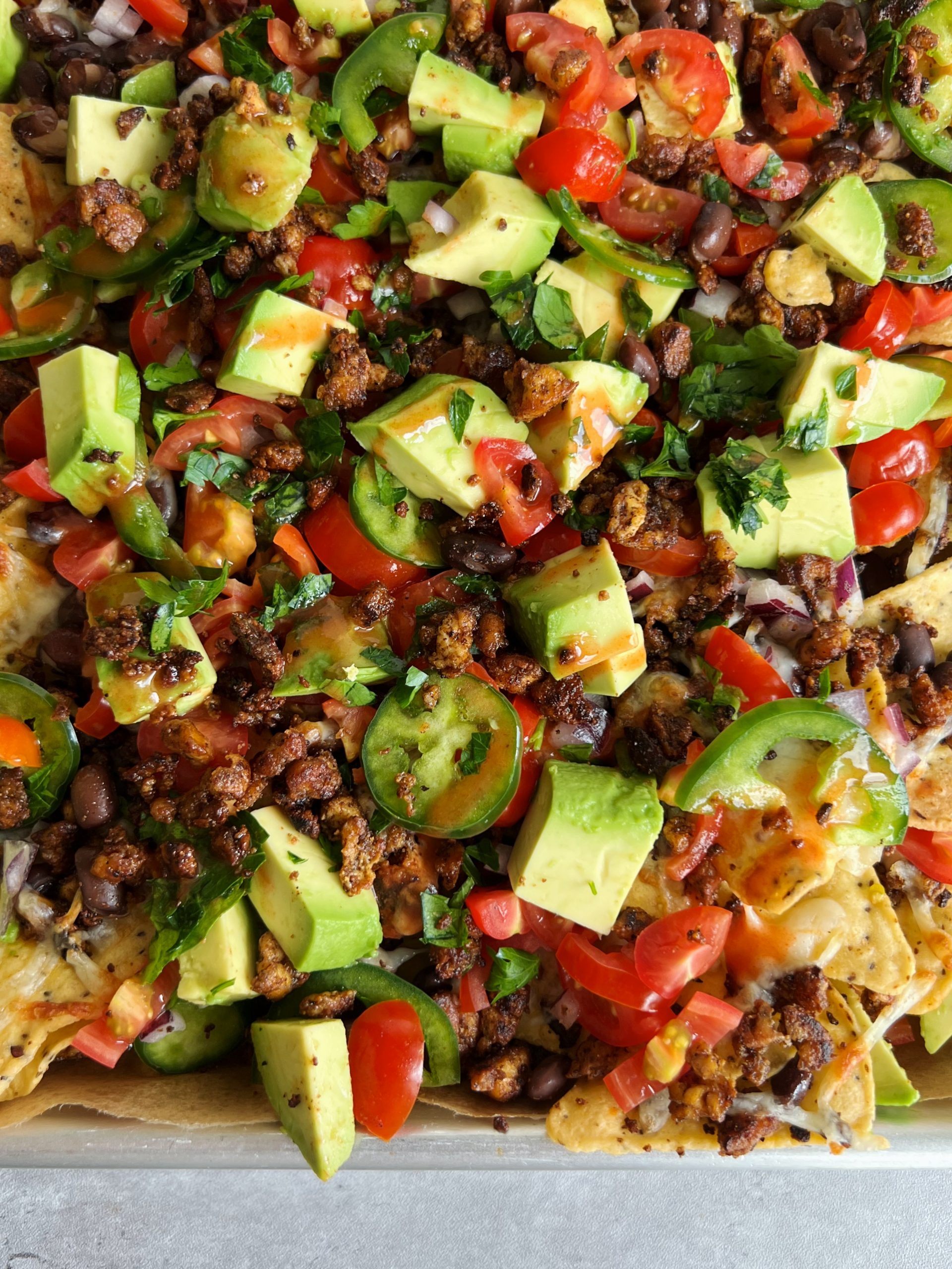 loaded Vegetarian Nachos