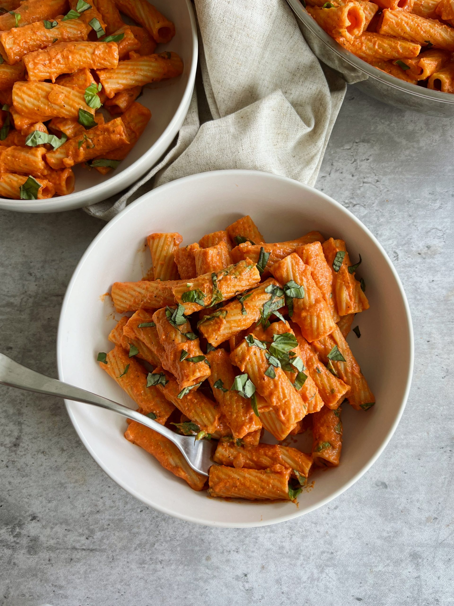 Spicy Roasted Red Pepper Pasta 