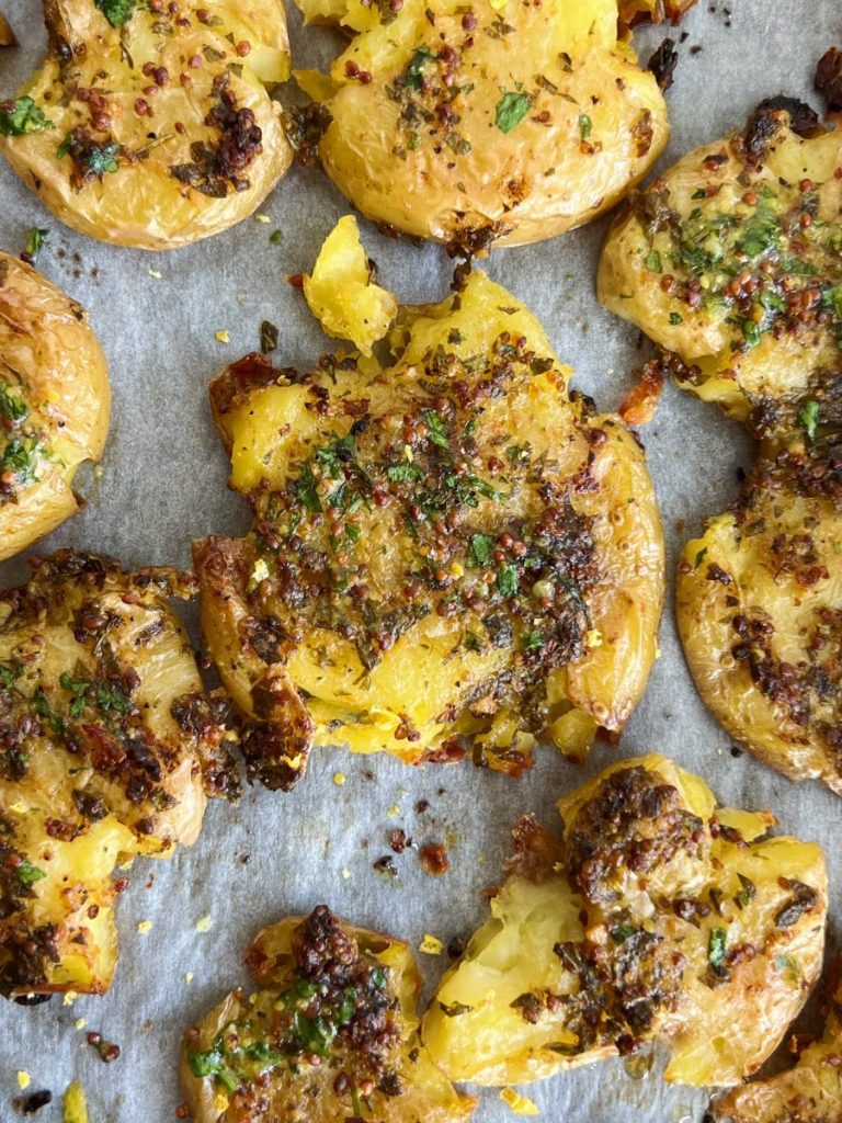 smashed potatoes