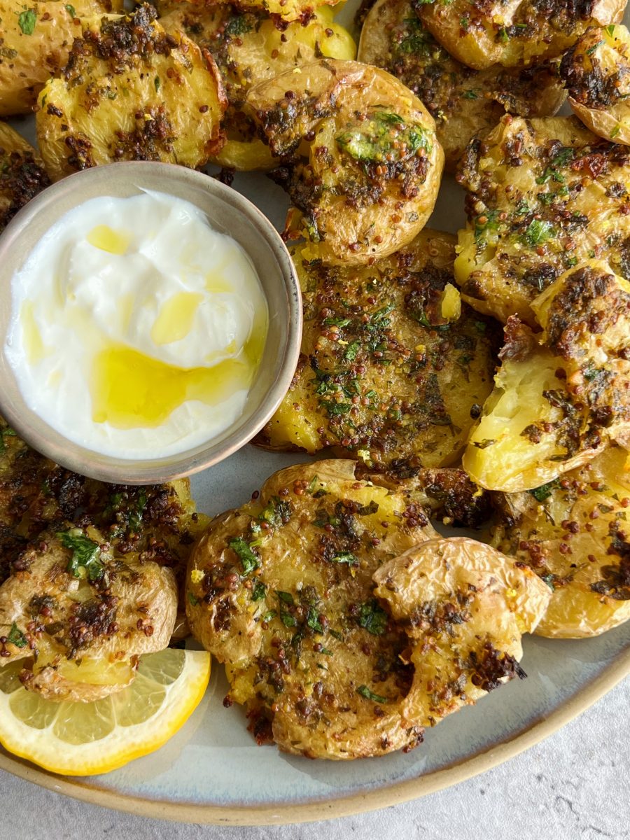 smashed potatoes