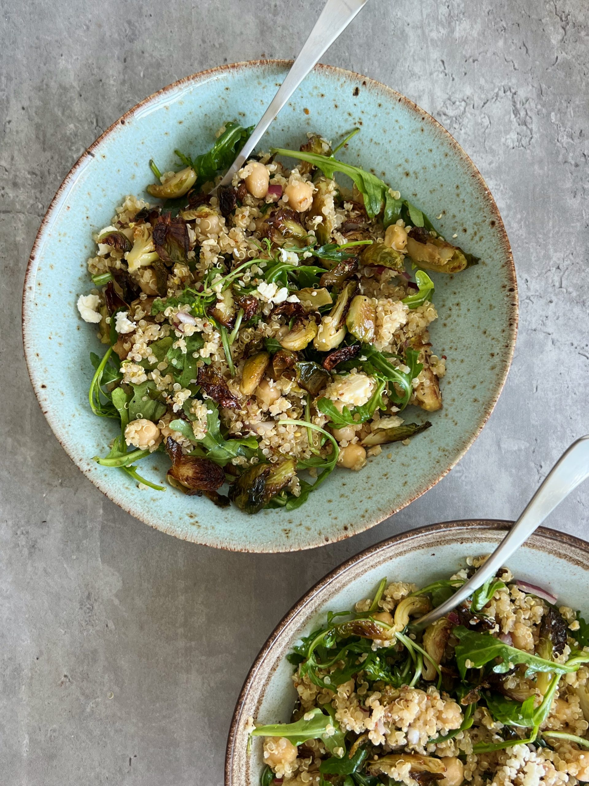 roasted brussels sprouts Quinoa Salad 
