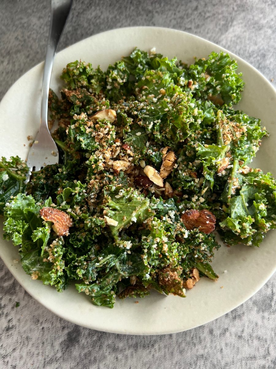 Crunchy Parmesan Kale Salad