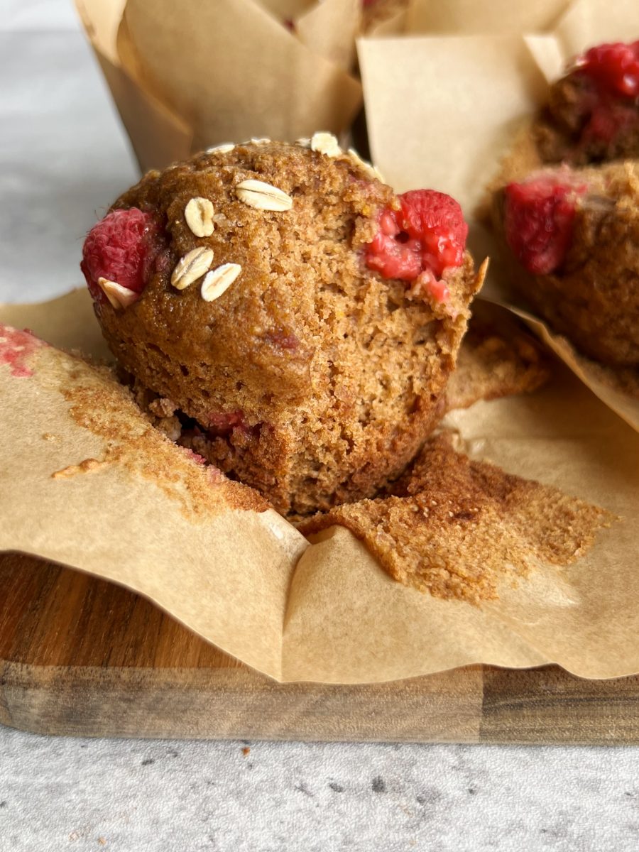 gluten-free raspberry muffins