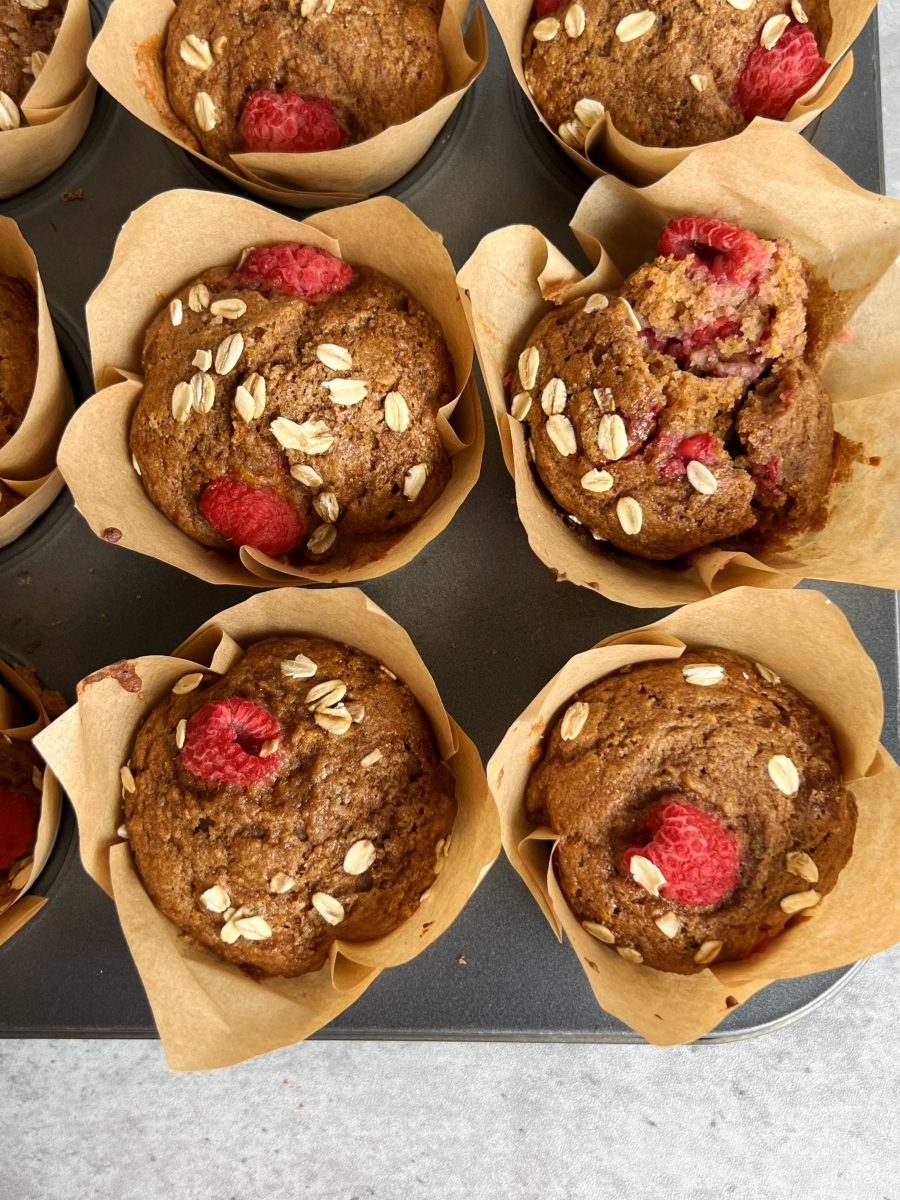 Spelt Flour Raspberry Muffins