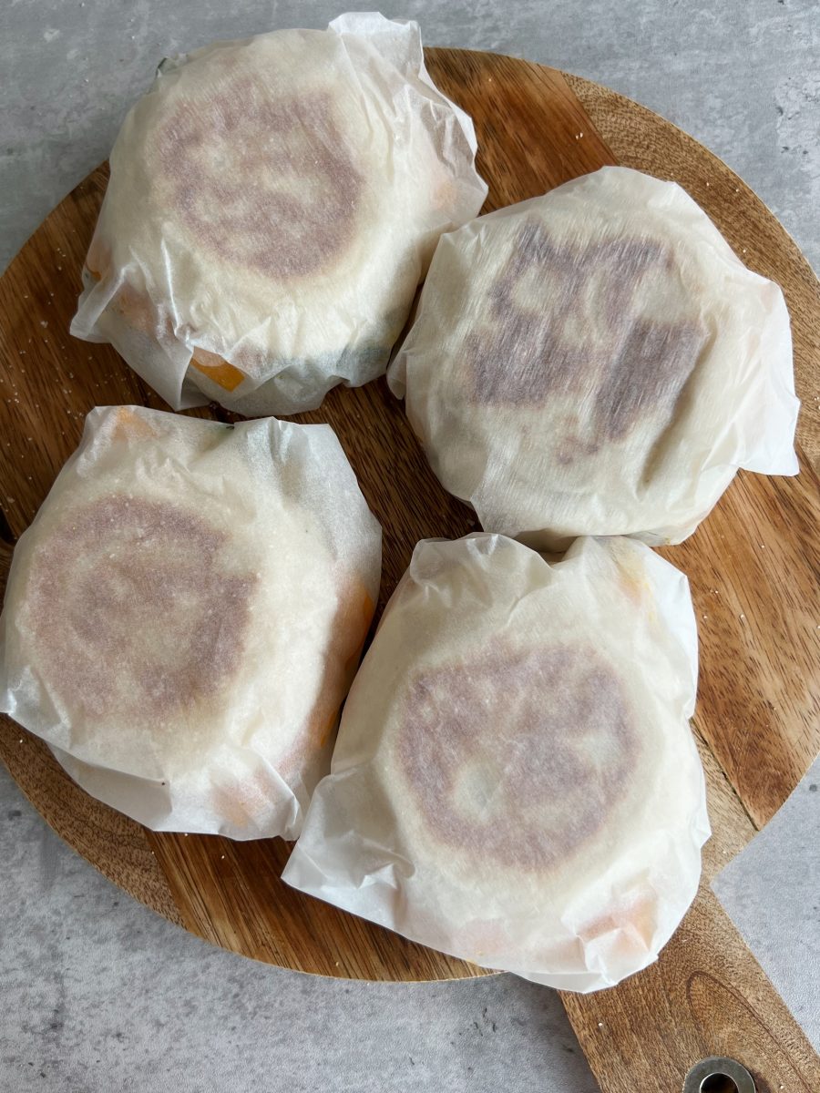 broccoli egg and cheese breakfast sandwich