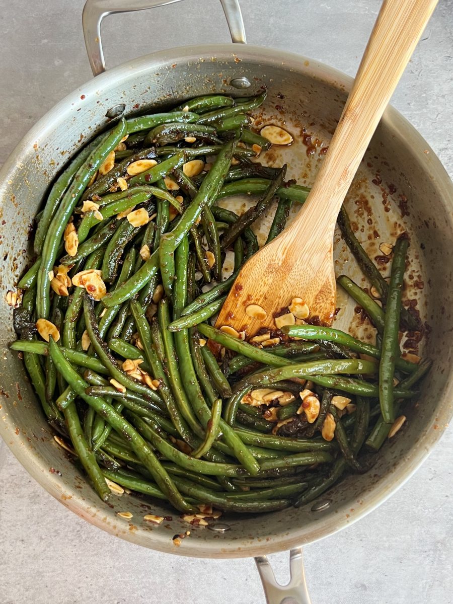 chili garlic green beans