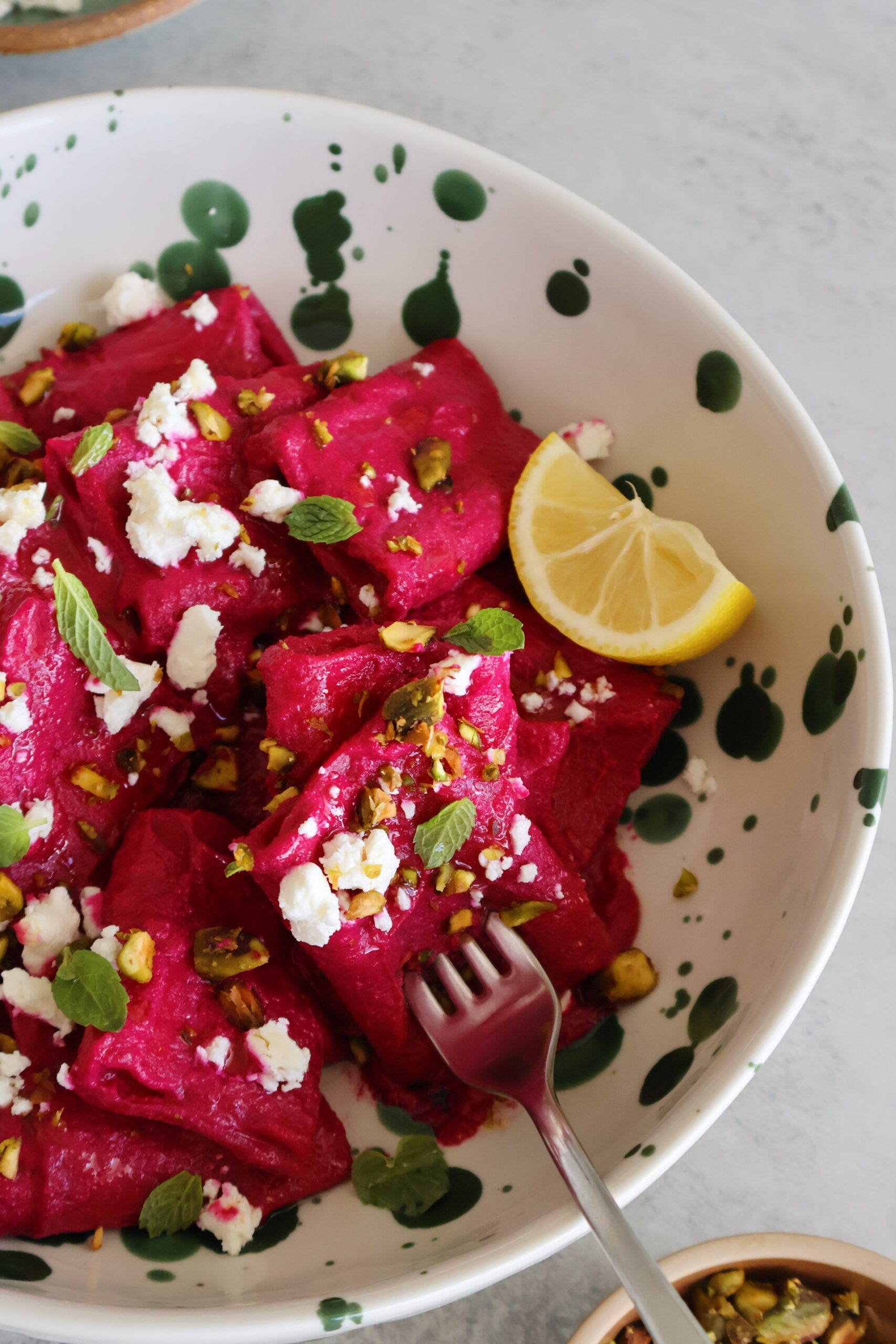 roasted beet pasta