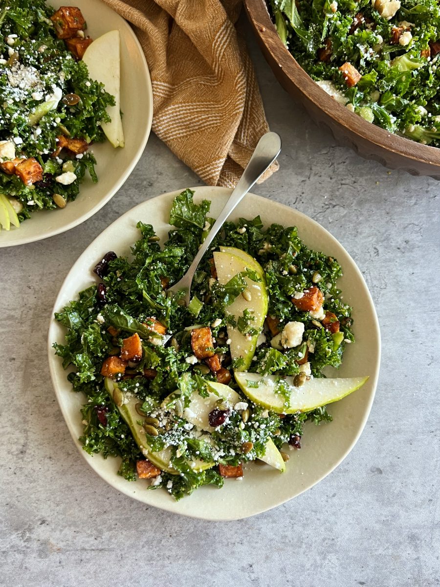 fall kale salad