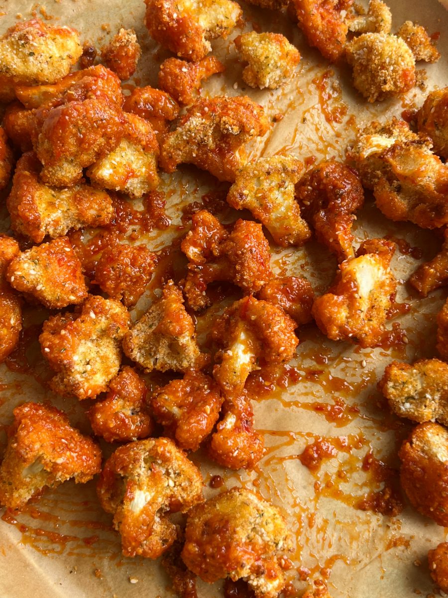 Harissa Honey Cauliflower Poppers