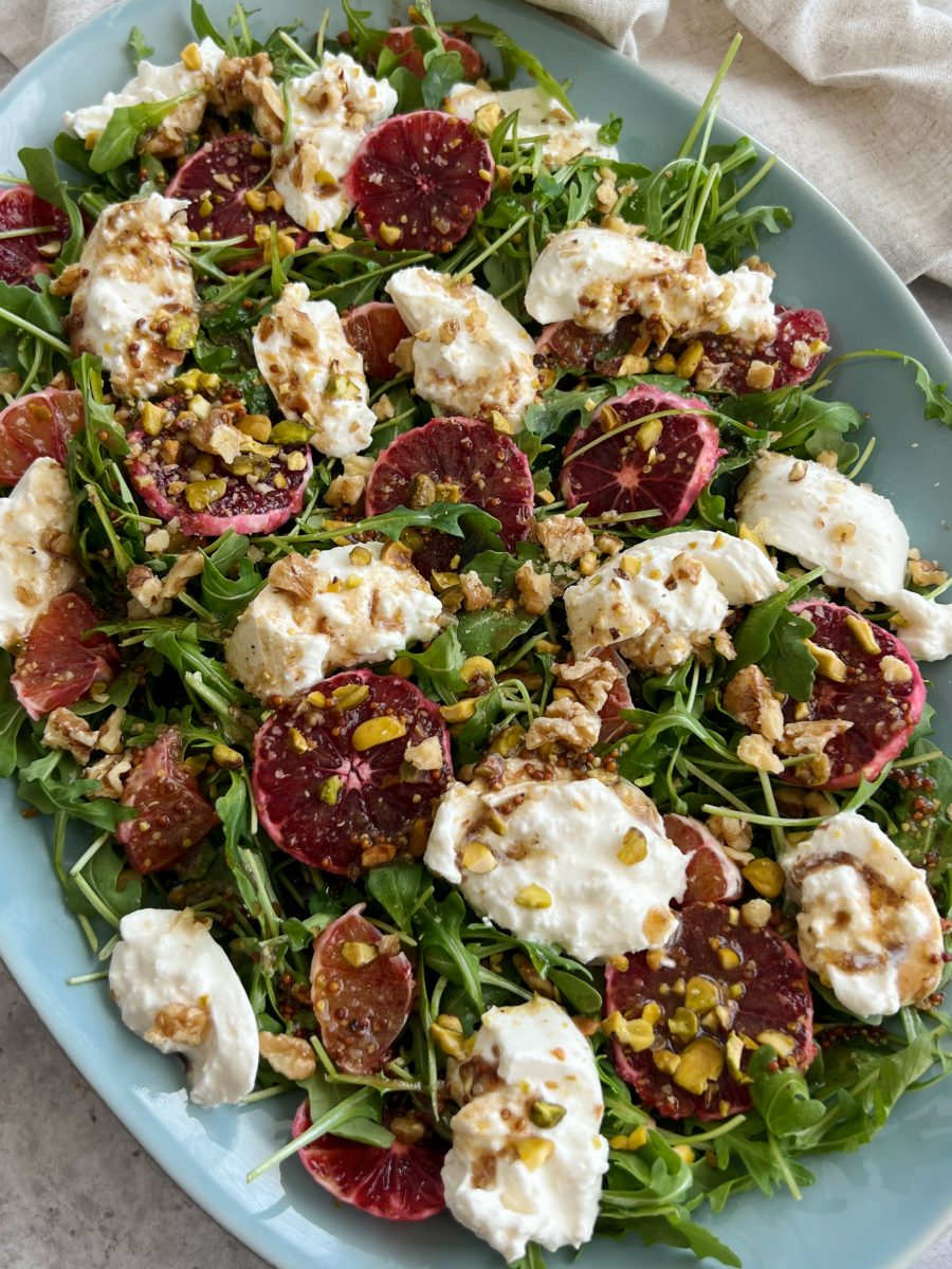 arugula burrata salad