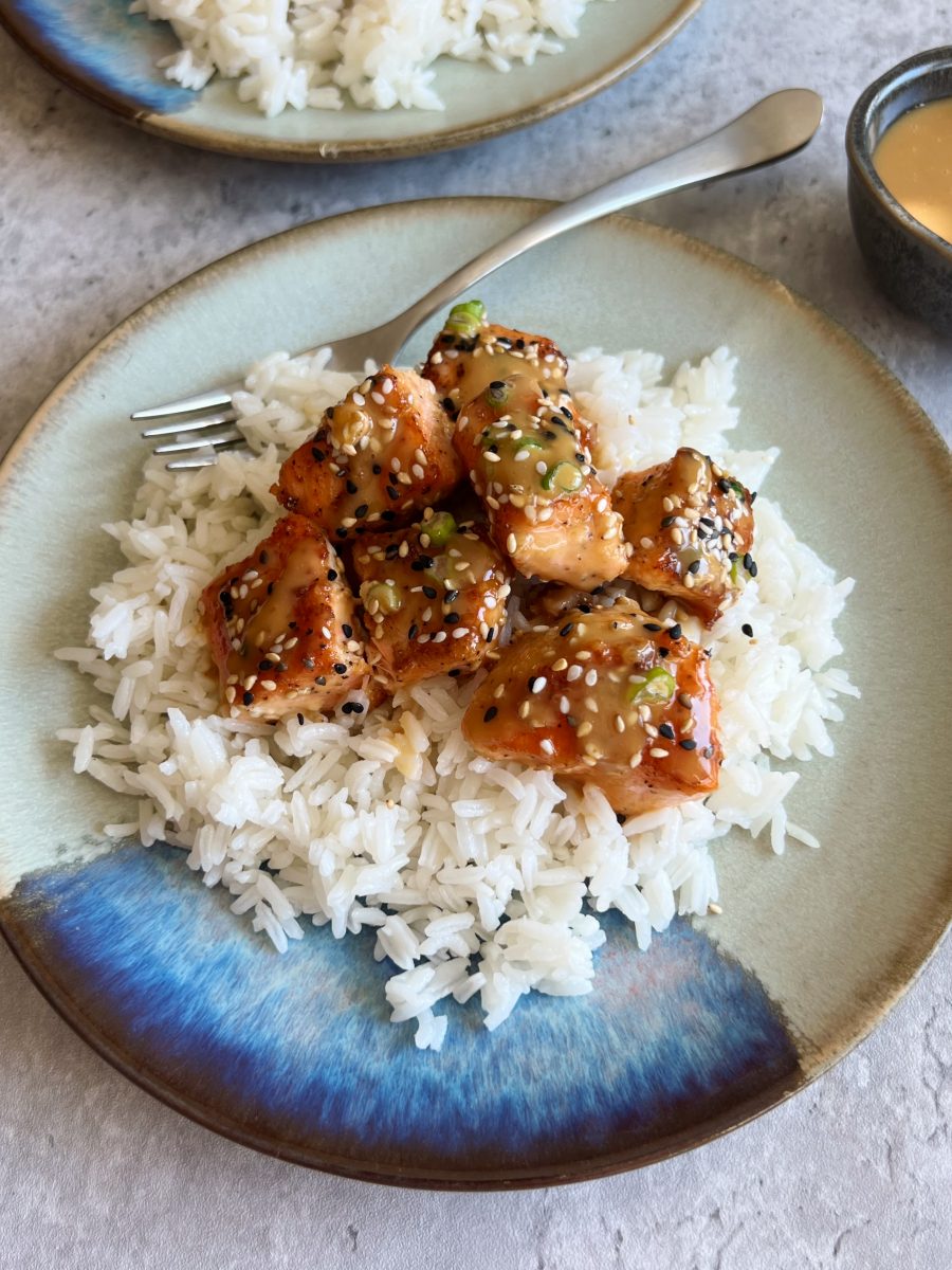 Tahini Maple Salmon Bites