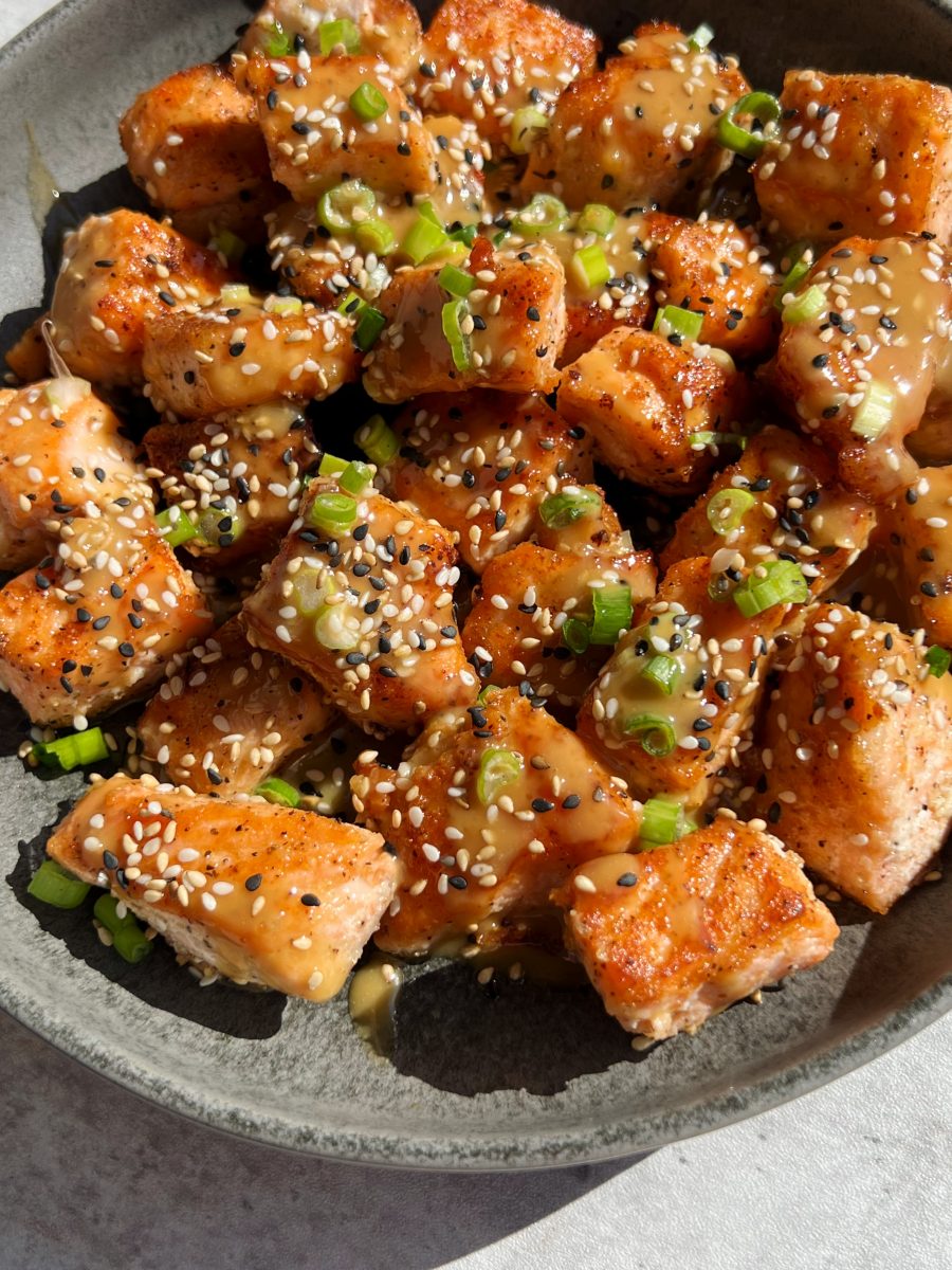 Tahini Maple Salmon Bites