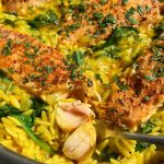 Creamy Coconut Orzo and Salmon