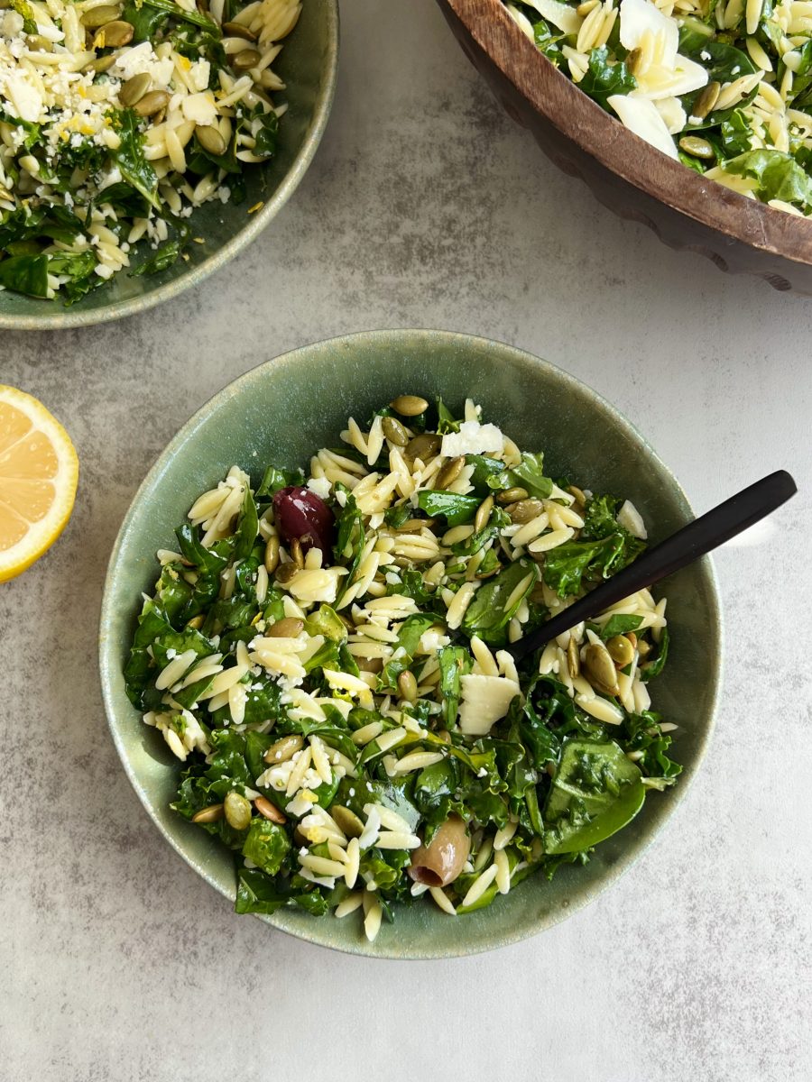 orzo kale salad