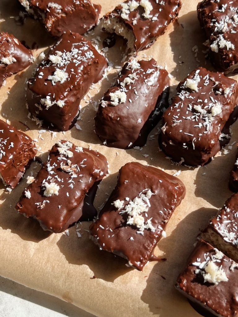 dark chocolate coconut bars