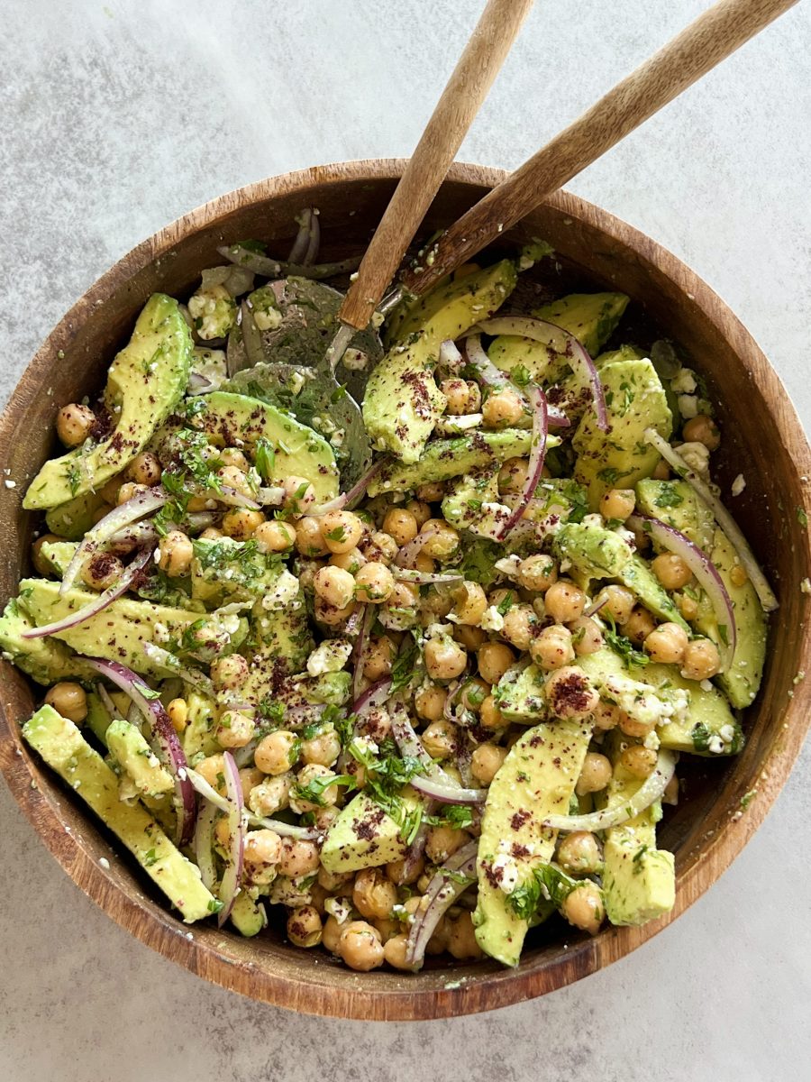chickpea avocado salad