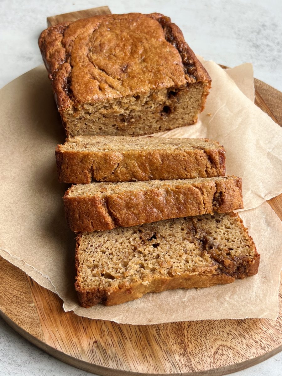 Grain-free Cinnamon Swirl Banana Bread