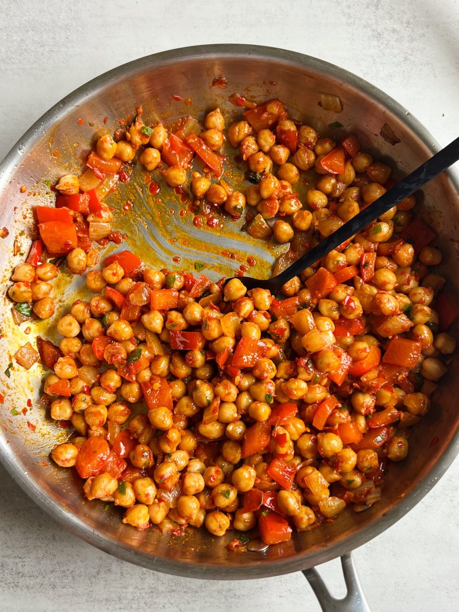 harissa chickpeas