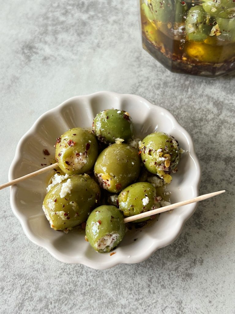 feta stuffed olives