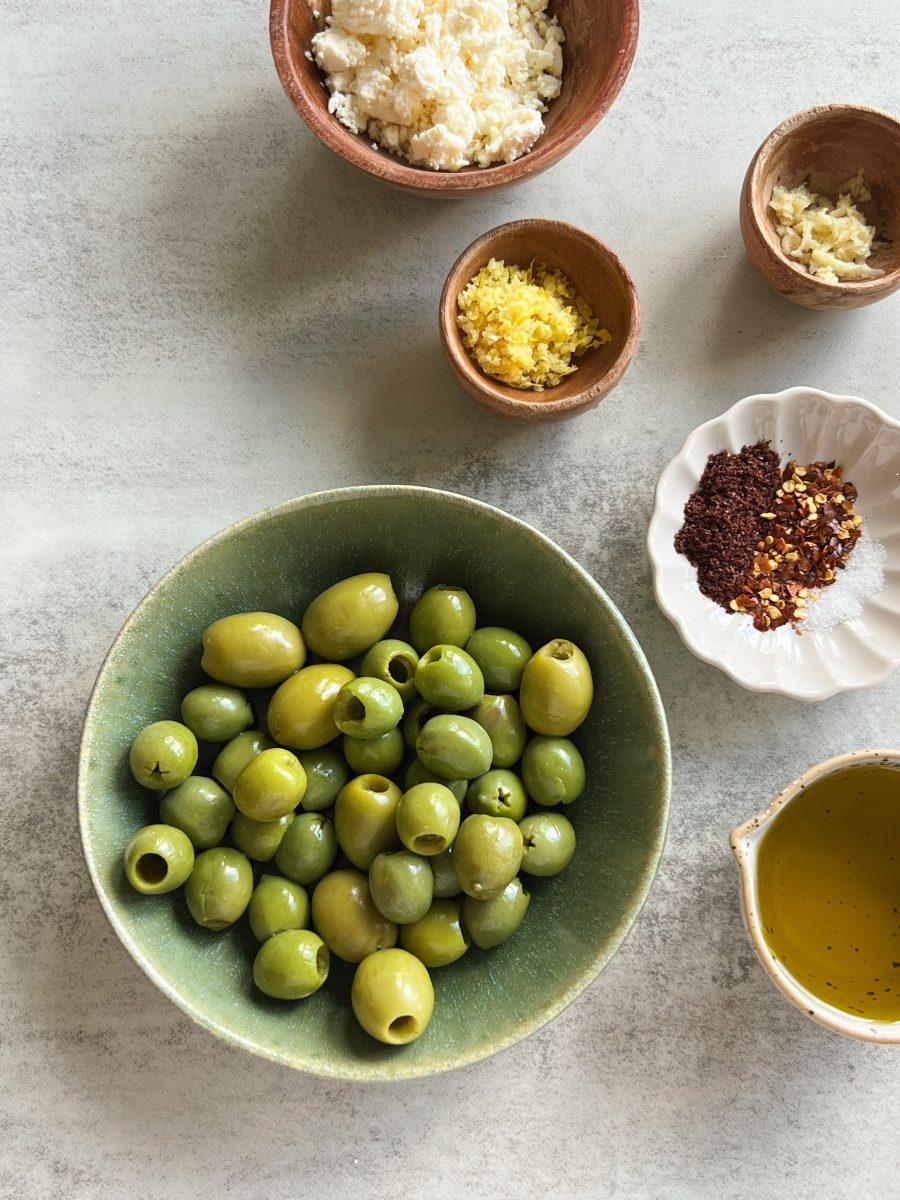 spicy feta stuffed olives 