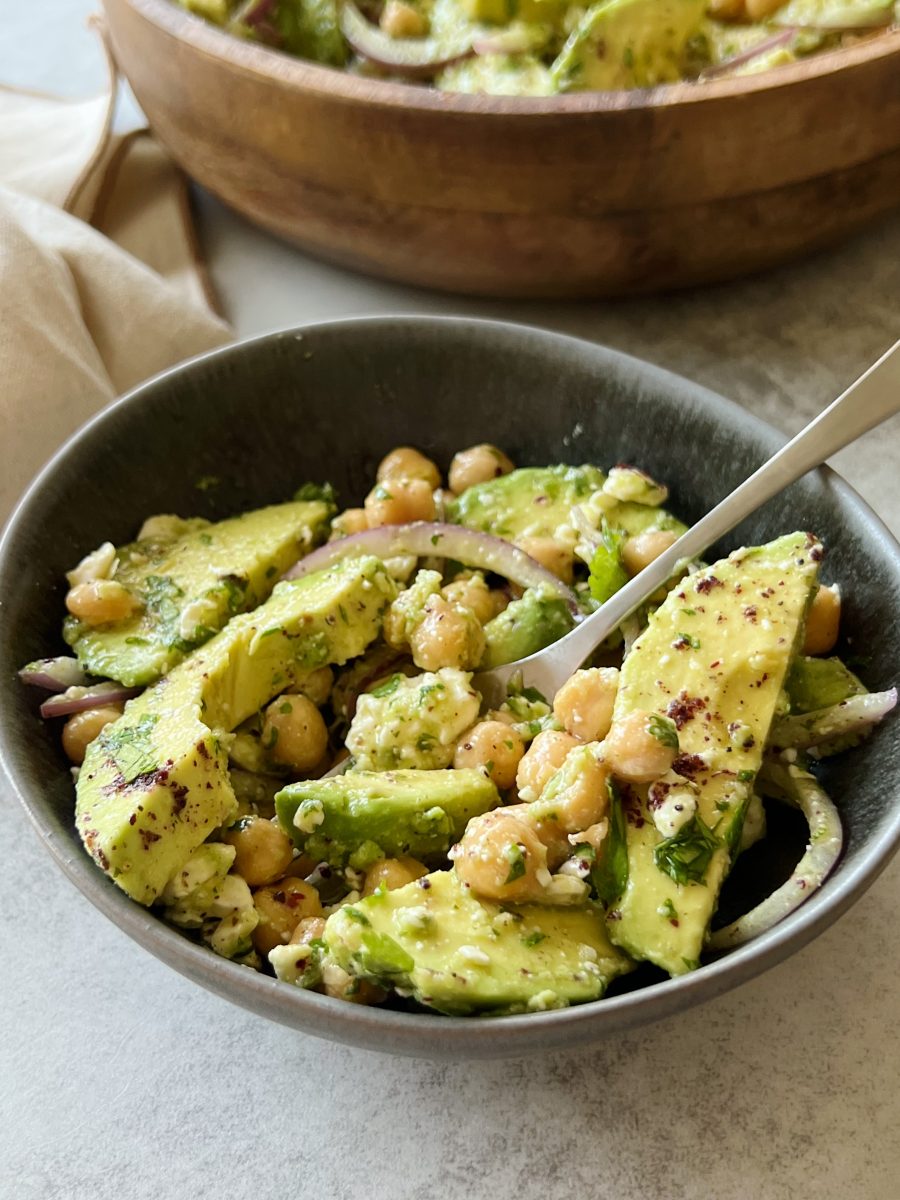 chickpea avocado salad