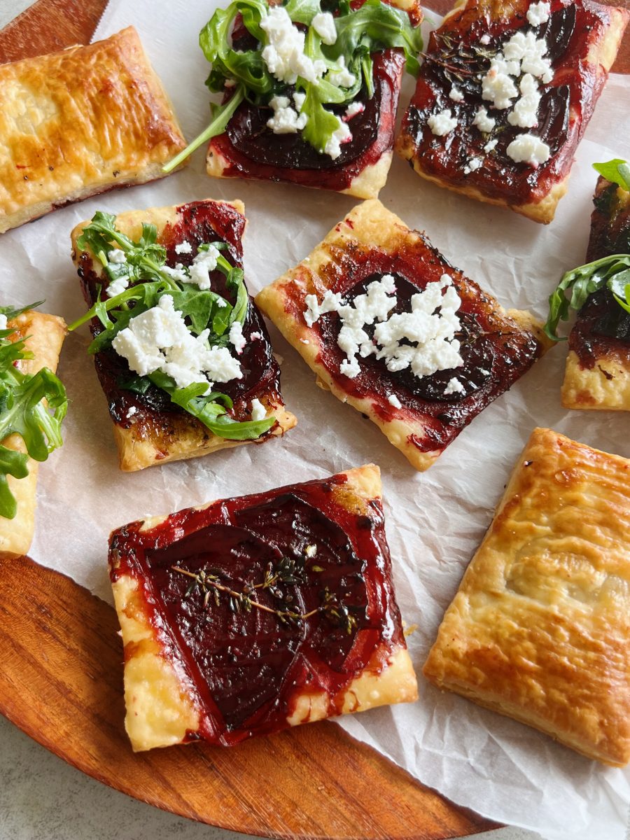 Upside Down Puff Pastry with Balsamic Beets