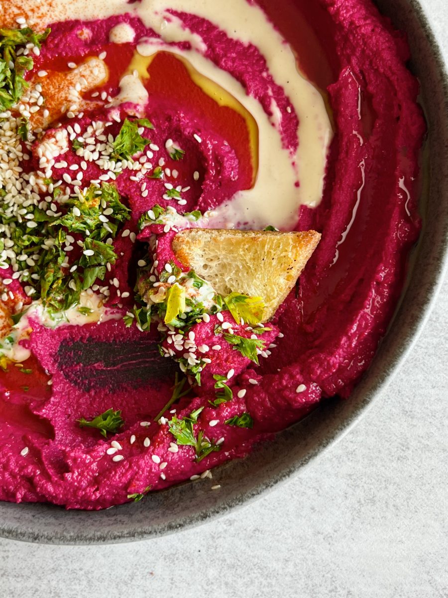 roasted beet hummus